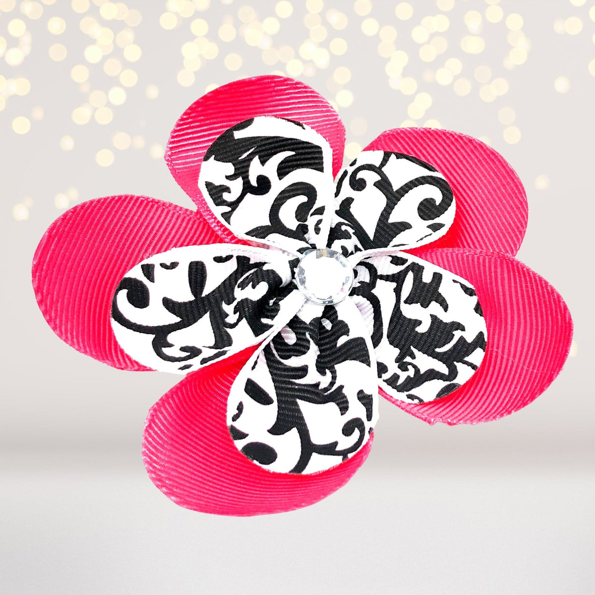 Ribbon Hair Flowers, Hair Flower Clips For Girls