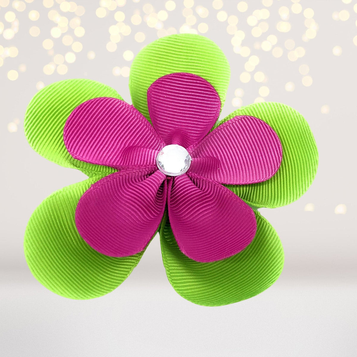 Ribbon Hair Flowers, Hair Flower Clips For Girls
