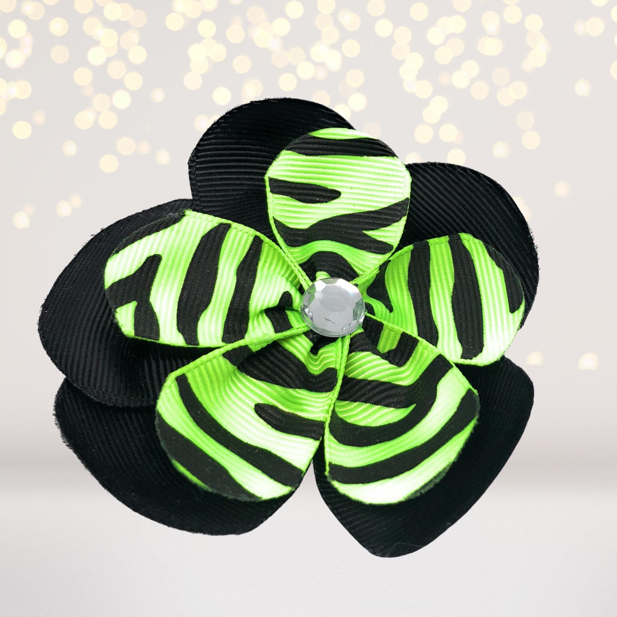 Ribbon Hair Flowers, Hair Flower Clips For Girls