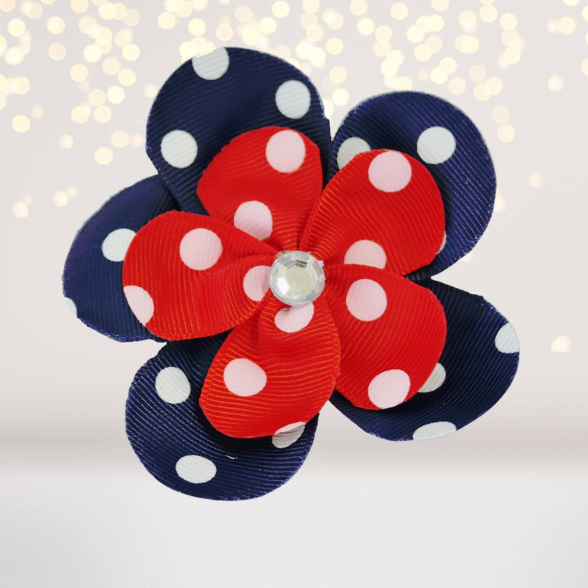 Ribbon Hair Flowers, Hair Flower Clips For Girls
