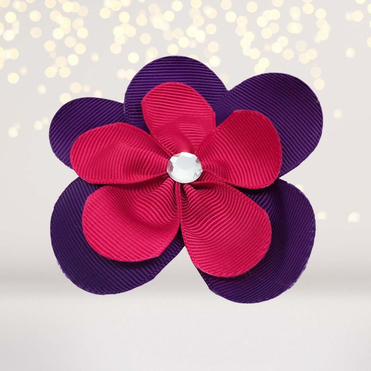 Ribbon Hair Flowers, Hair Flower Clips For Girls