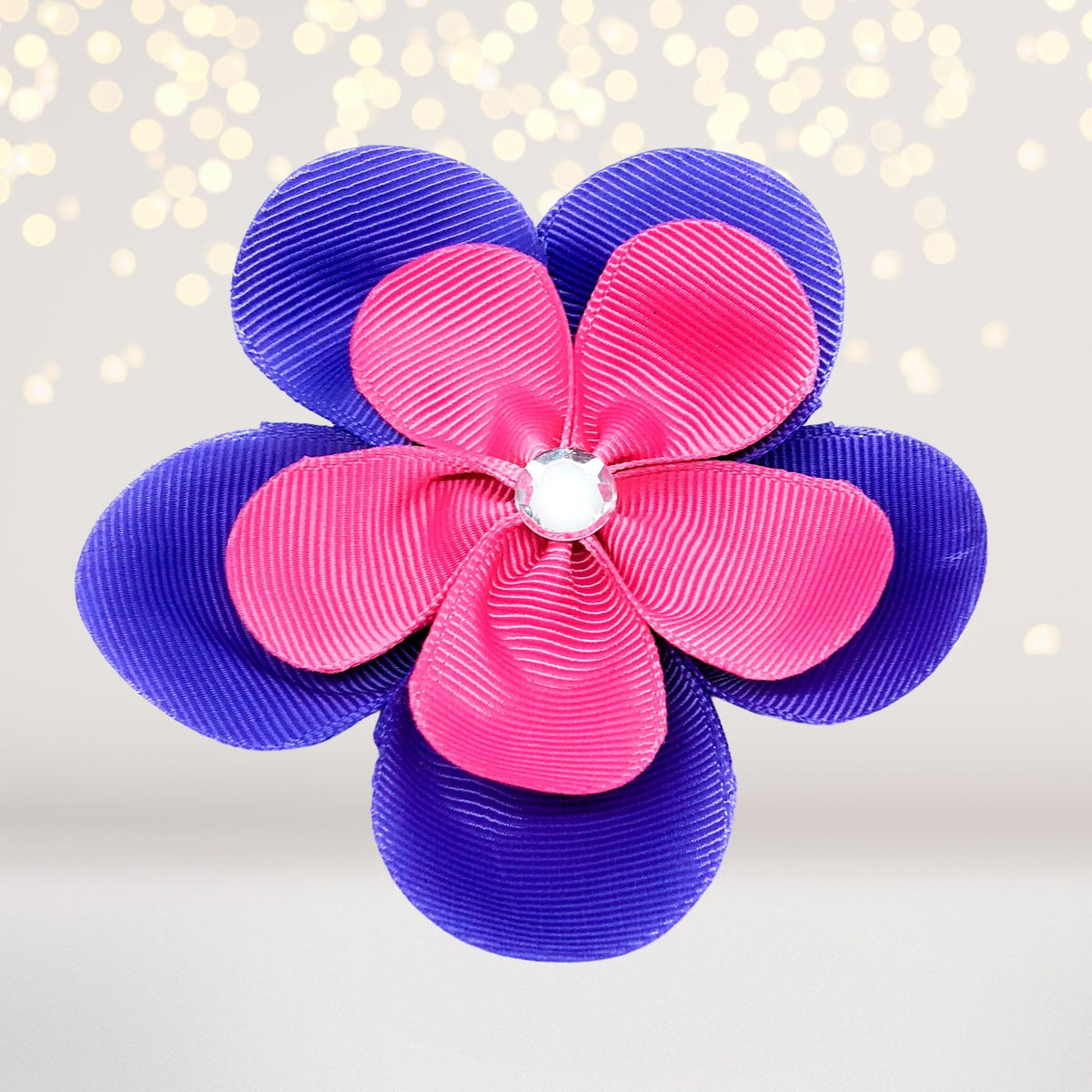 Ribbon Hair Flowers, Hair Flower Clips For Girls