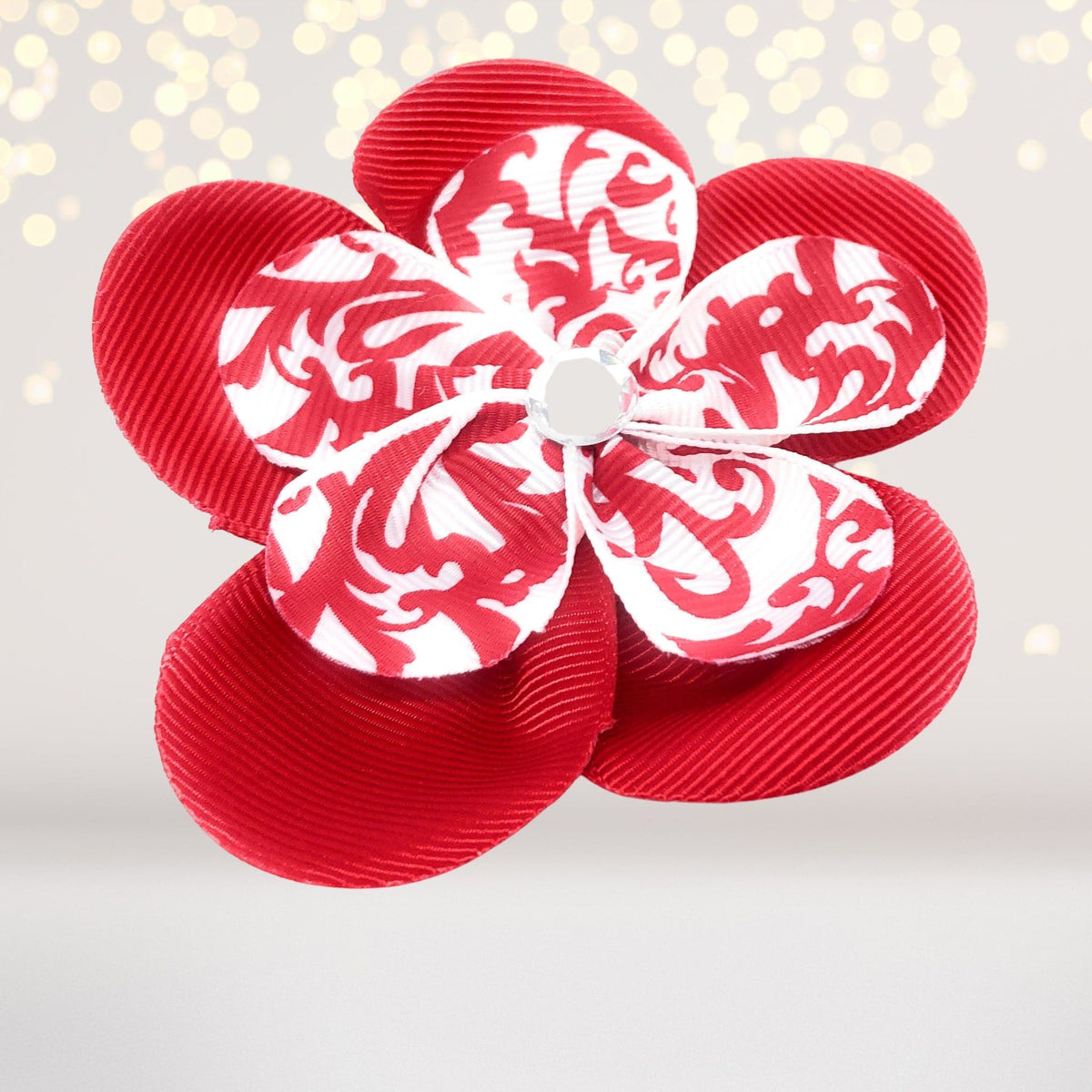 Ribbon Hair Flowers, Hair Flower Clips For Girls