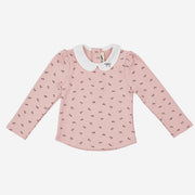 Camila White Collar Top