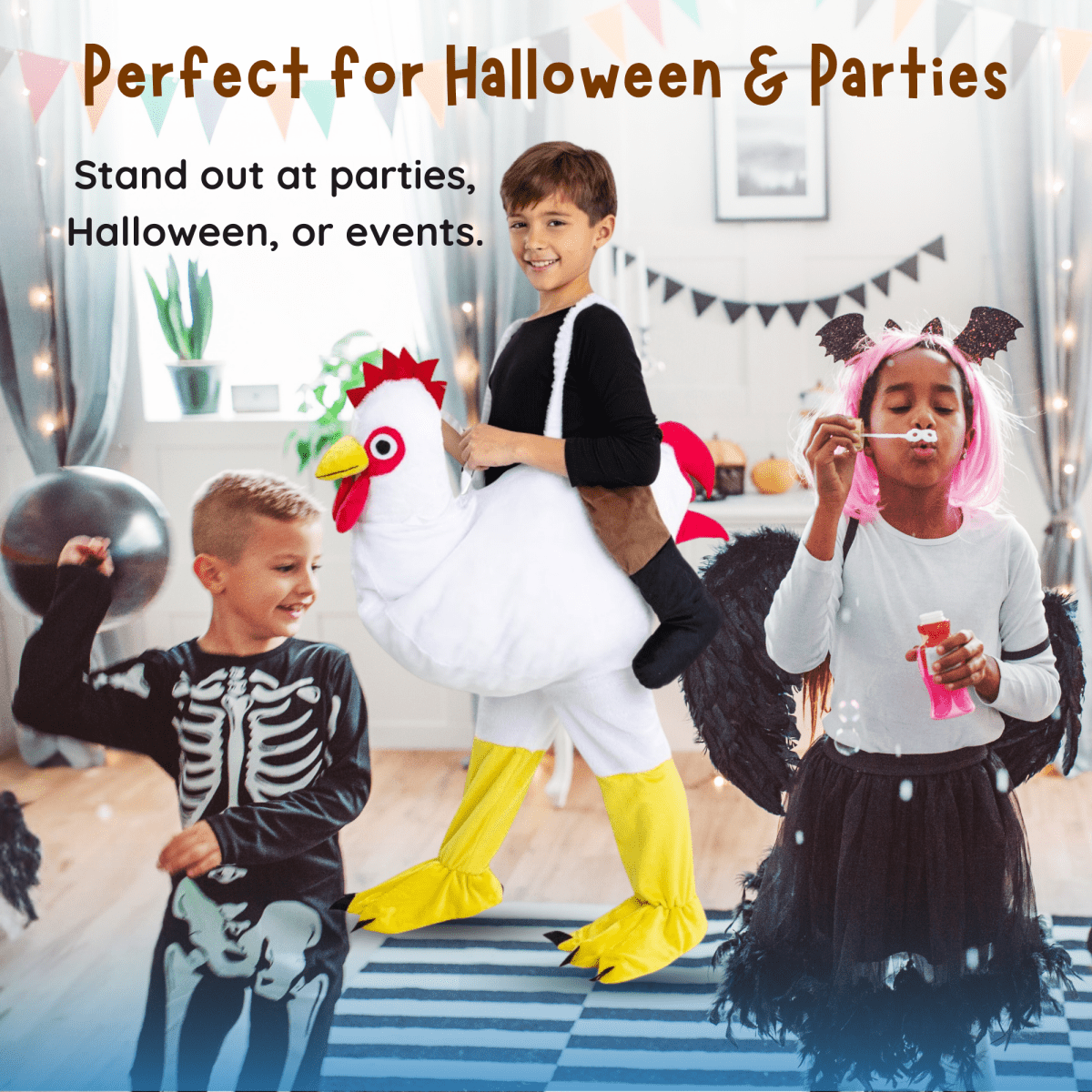 Ride-a-chicken Costume - Kids