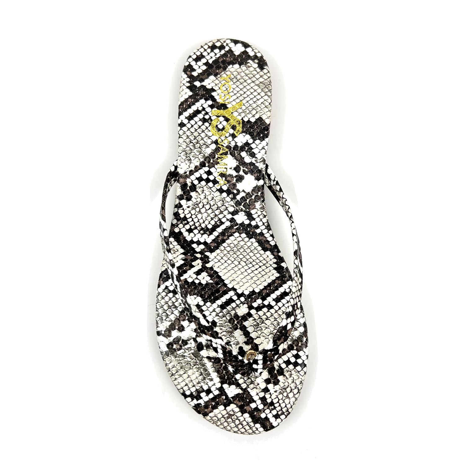 Rivington Flip Flop In Snake Print