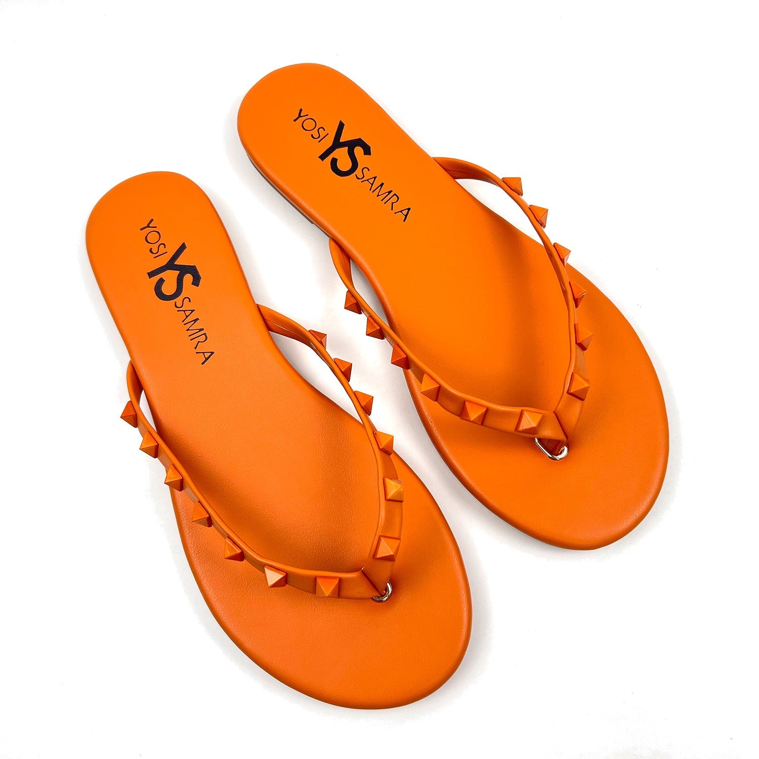 Rivington Stud Flip Flop In Apricot