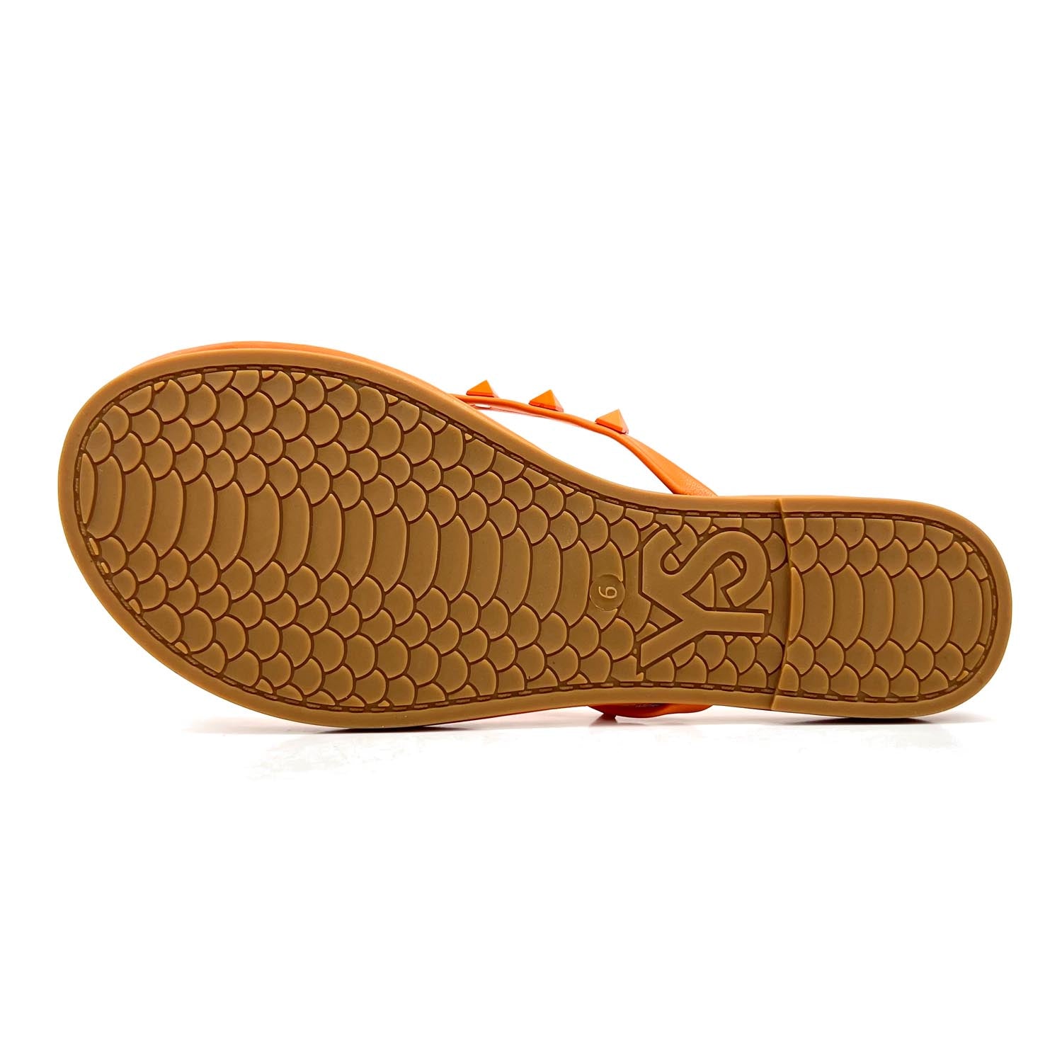 Rivington Stud Flip Flop In Apricot