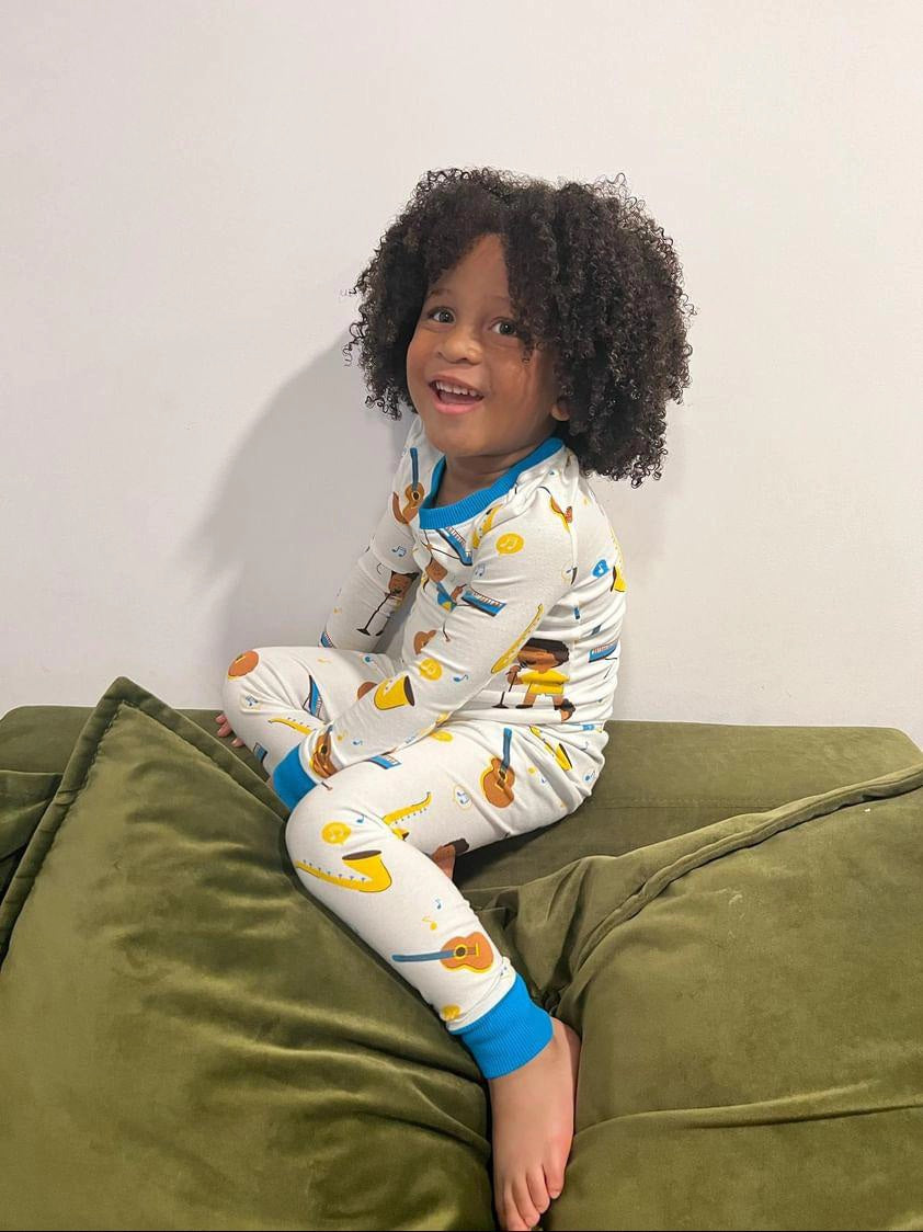 Rhythm & Dreams Musical Pj Set Snug Fit Pajamas Set Boys Toddler Size 4t - 12