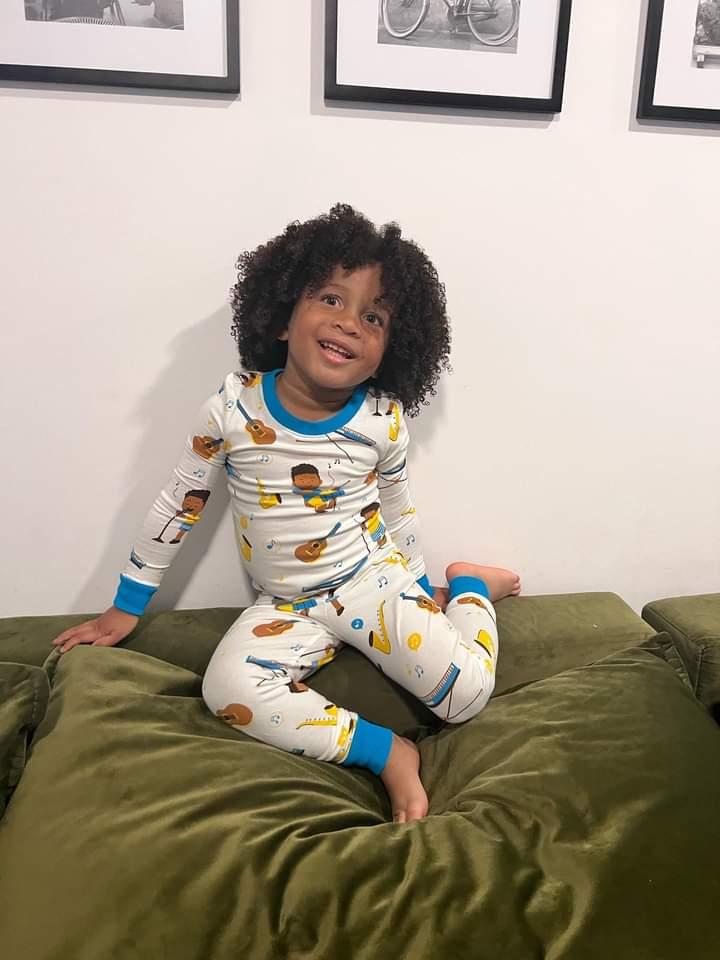 Rhythm & Dreams Musical Pj Set Snug Fit Pajamas Set Boys Toddler Size 4t - 12
