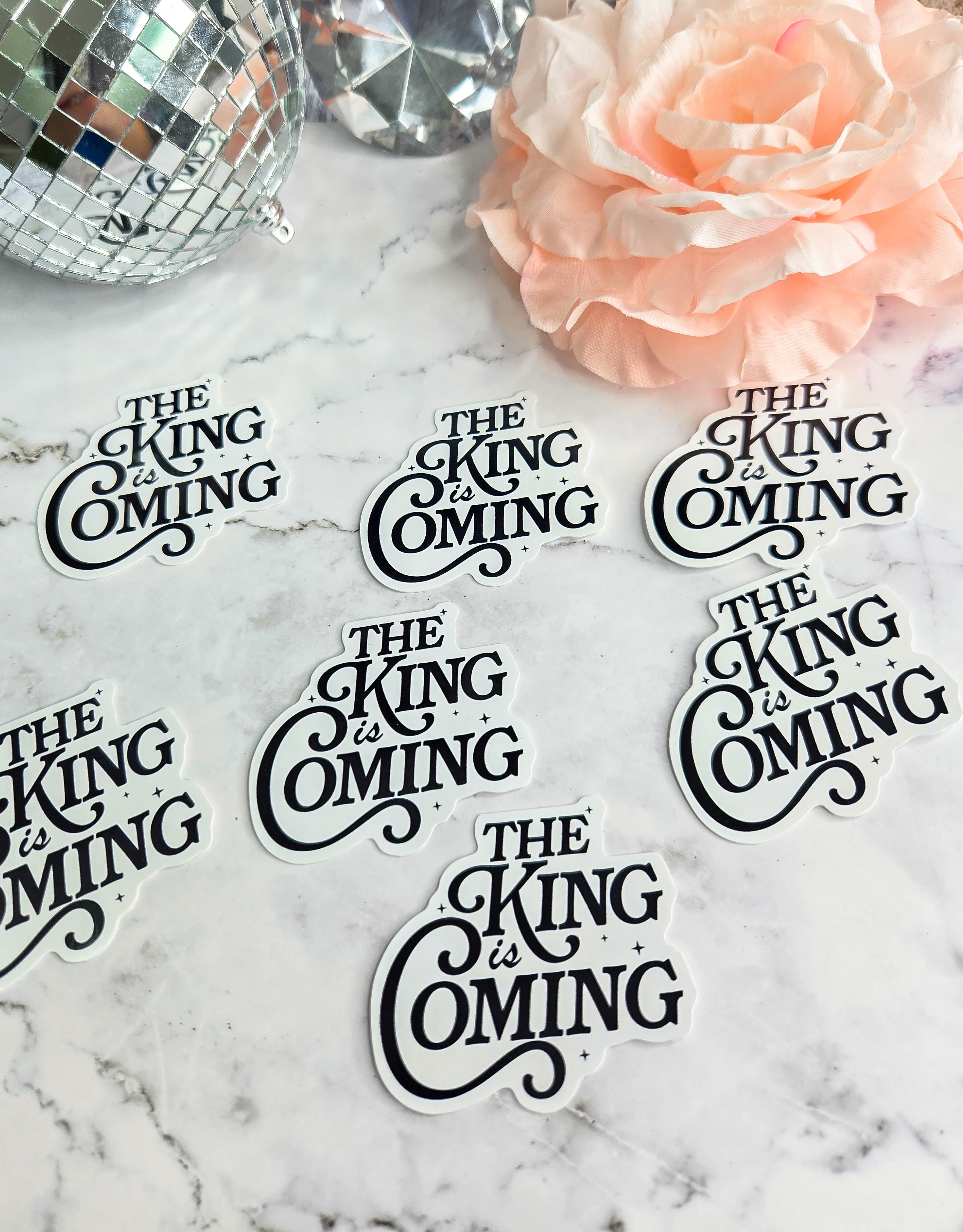 The King Is Coming Sticker