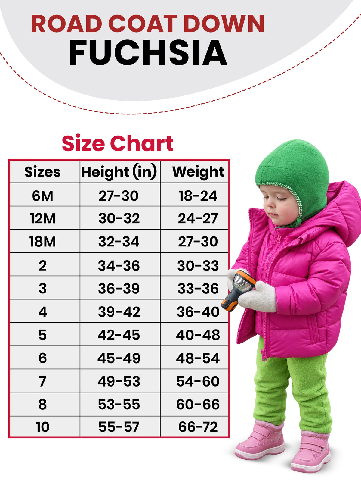 Car Seat Coat | The Road Coat Down - Fuchsia