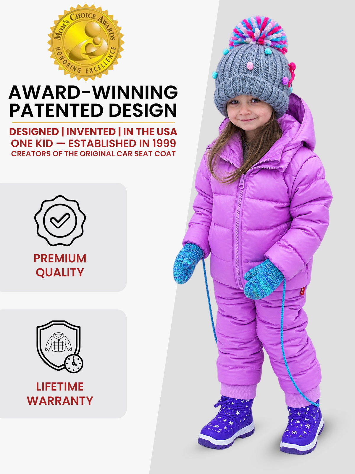 Car Seat Coat | The Road Coat Down - Lilac