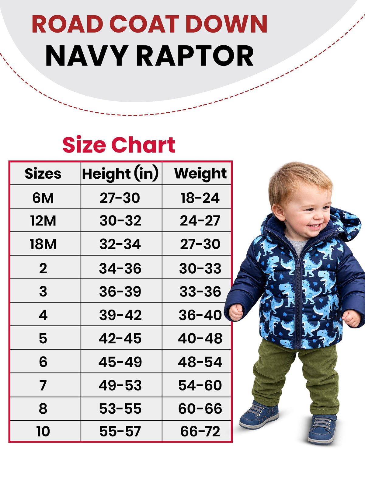 Car Seat Coat | The Road Coat Down - Navy Raptor Print
