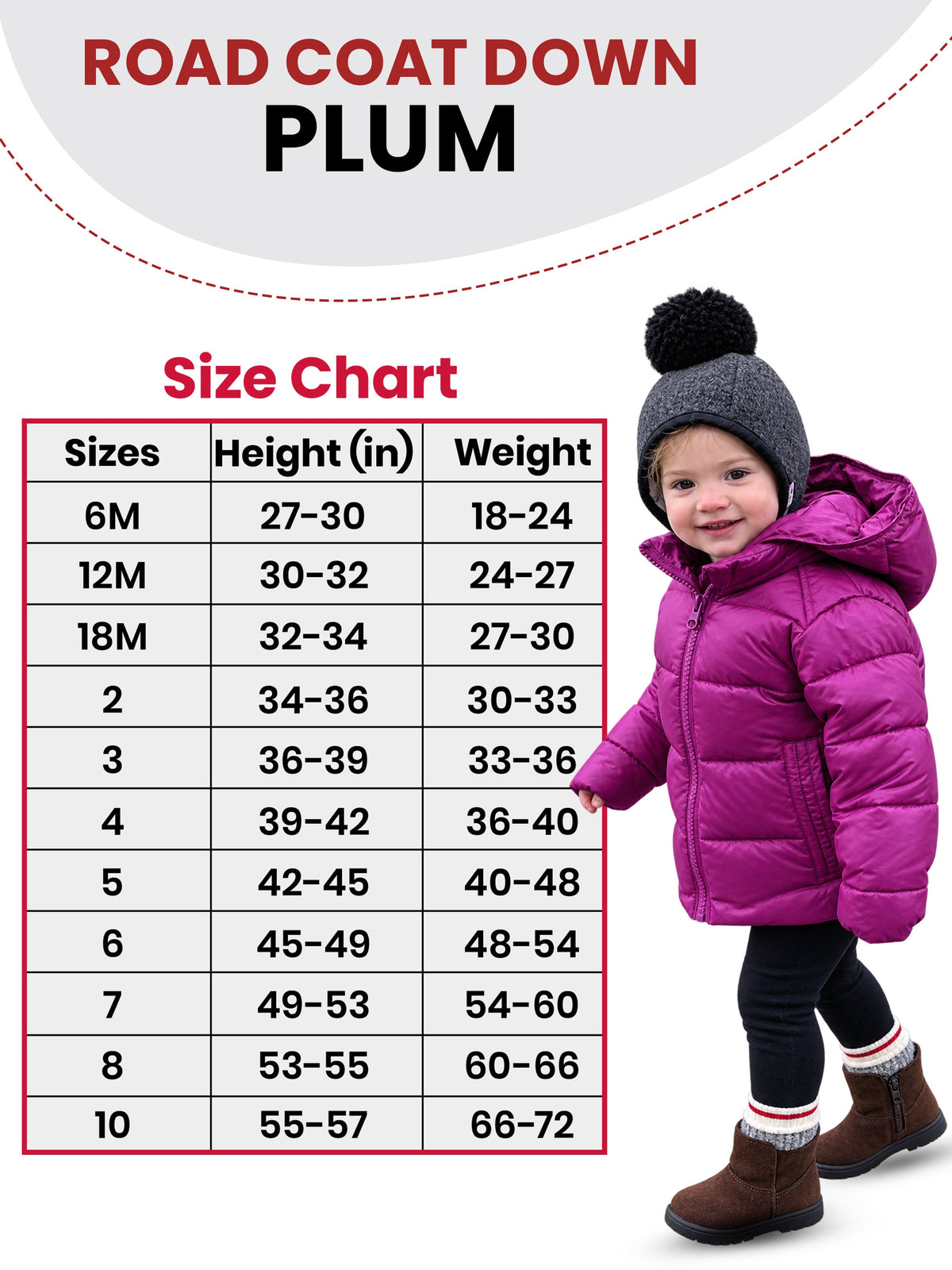Car Seat Coat | The Road Coat Down - Plum