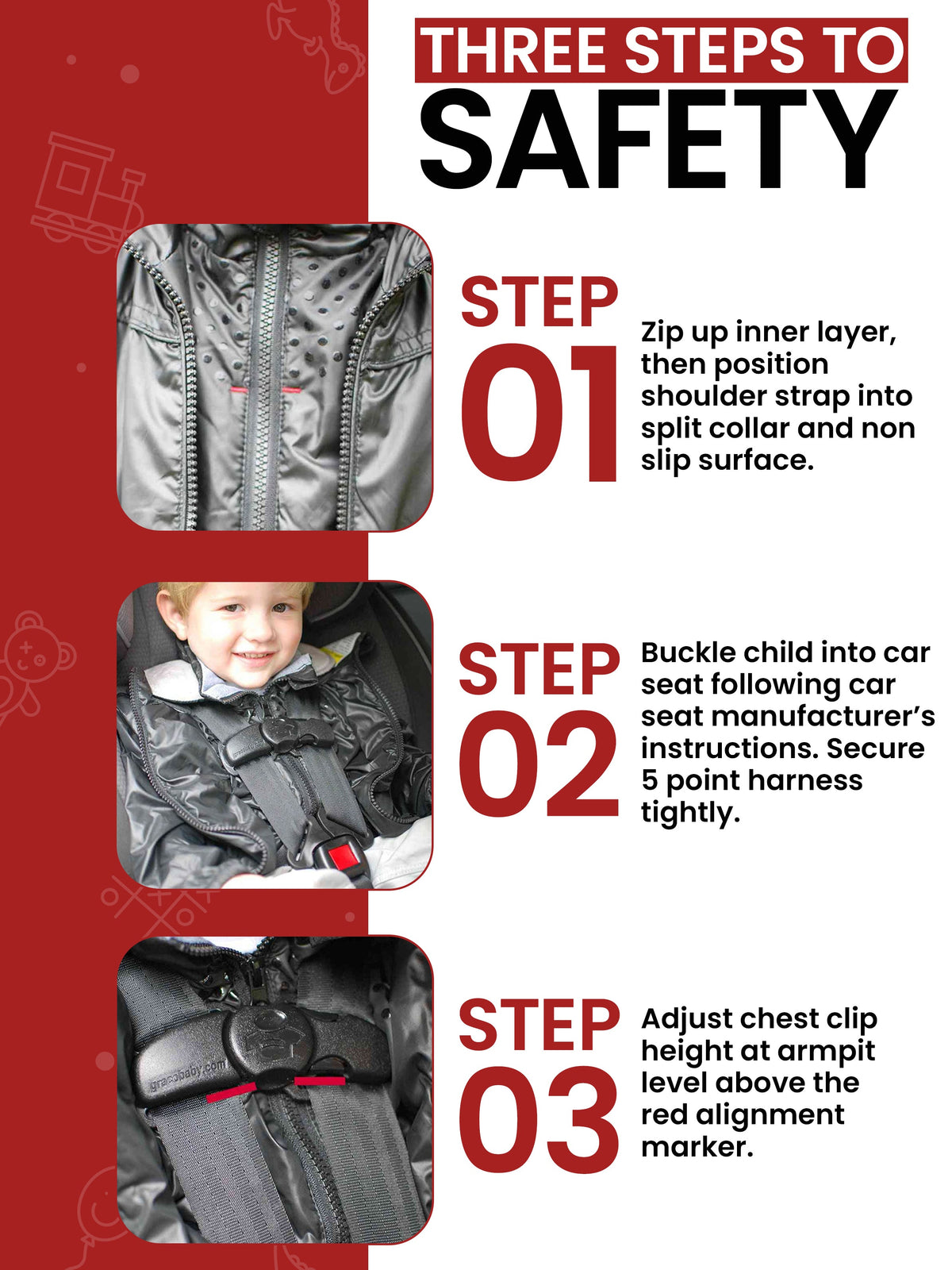 Car Seat Coat | The Road Coat Down - Rocketship Print