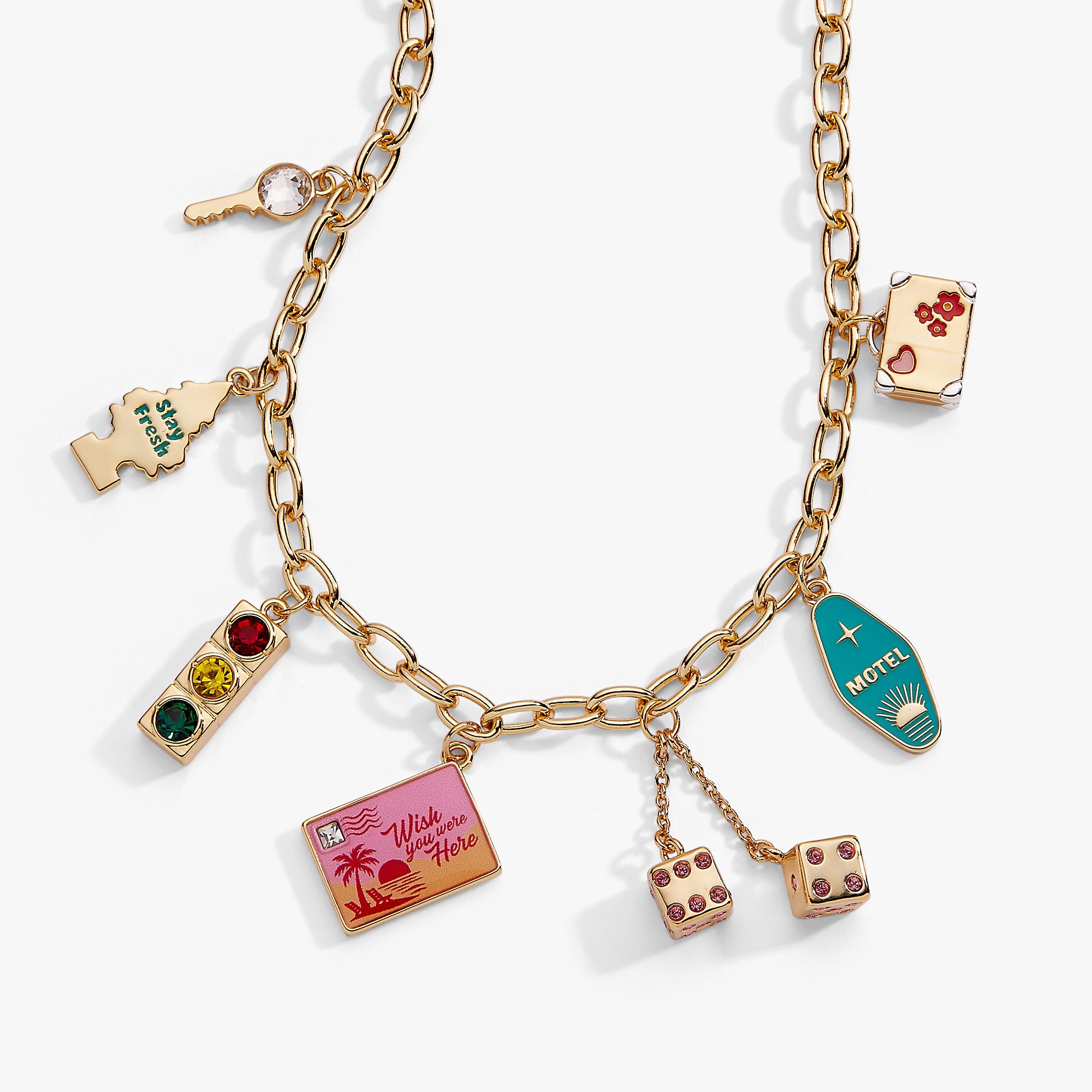 Road Trip Multi-charm Necklace
