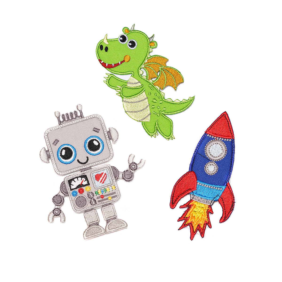 Robot | Spaceship | Dragon Patch Set