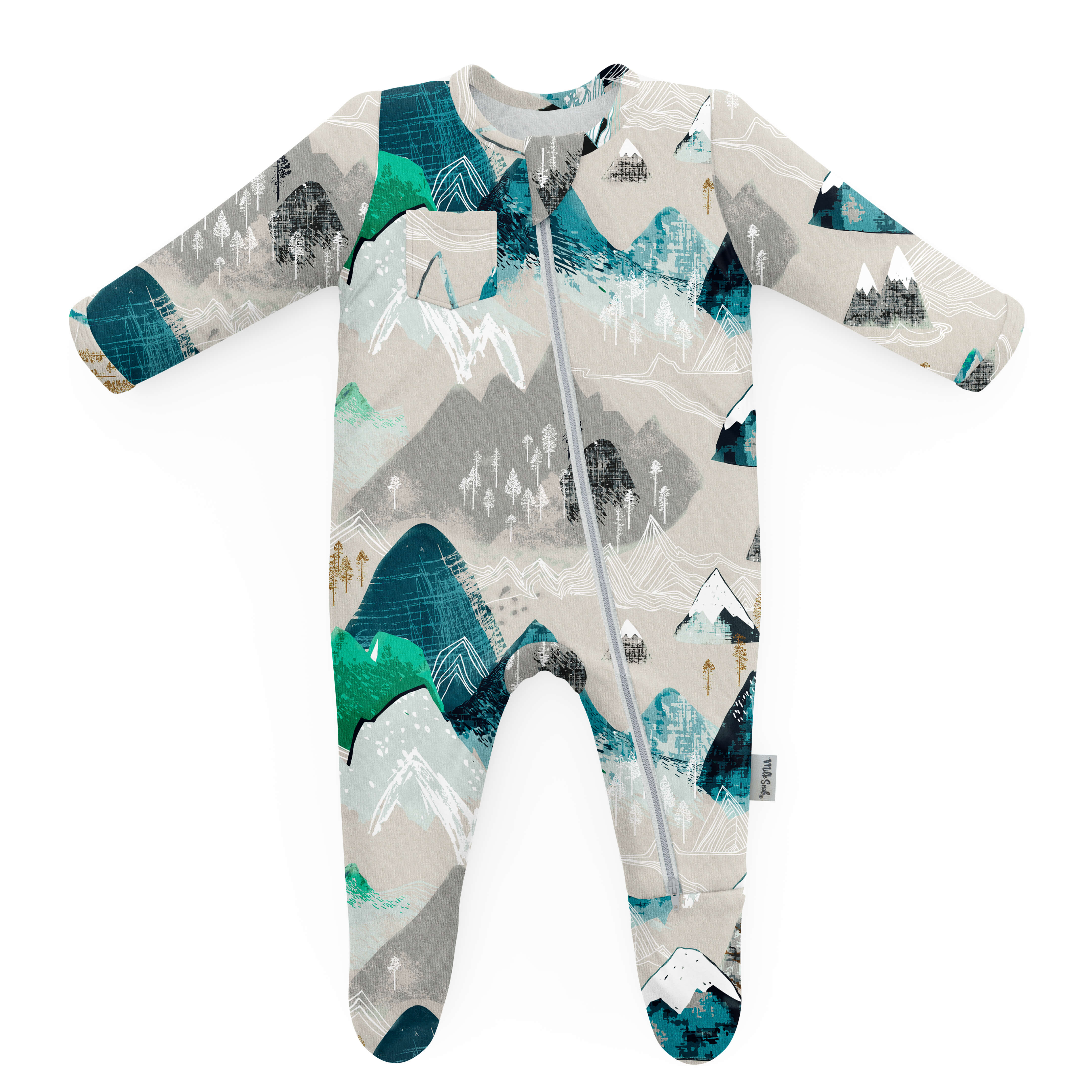 ROCKY MOUNTAINS FOOTED JAMMIES by Milk Snob