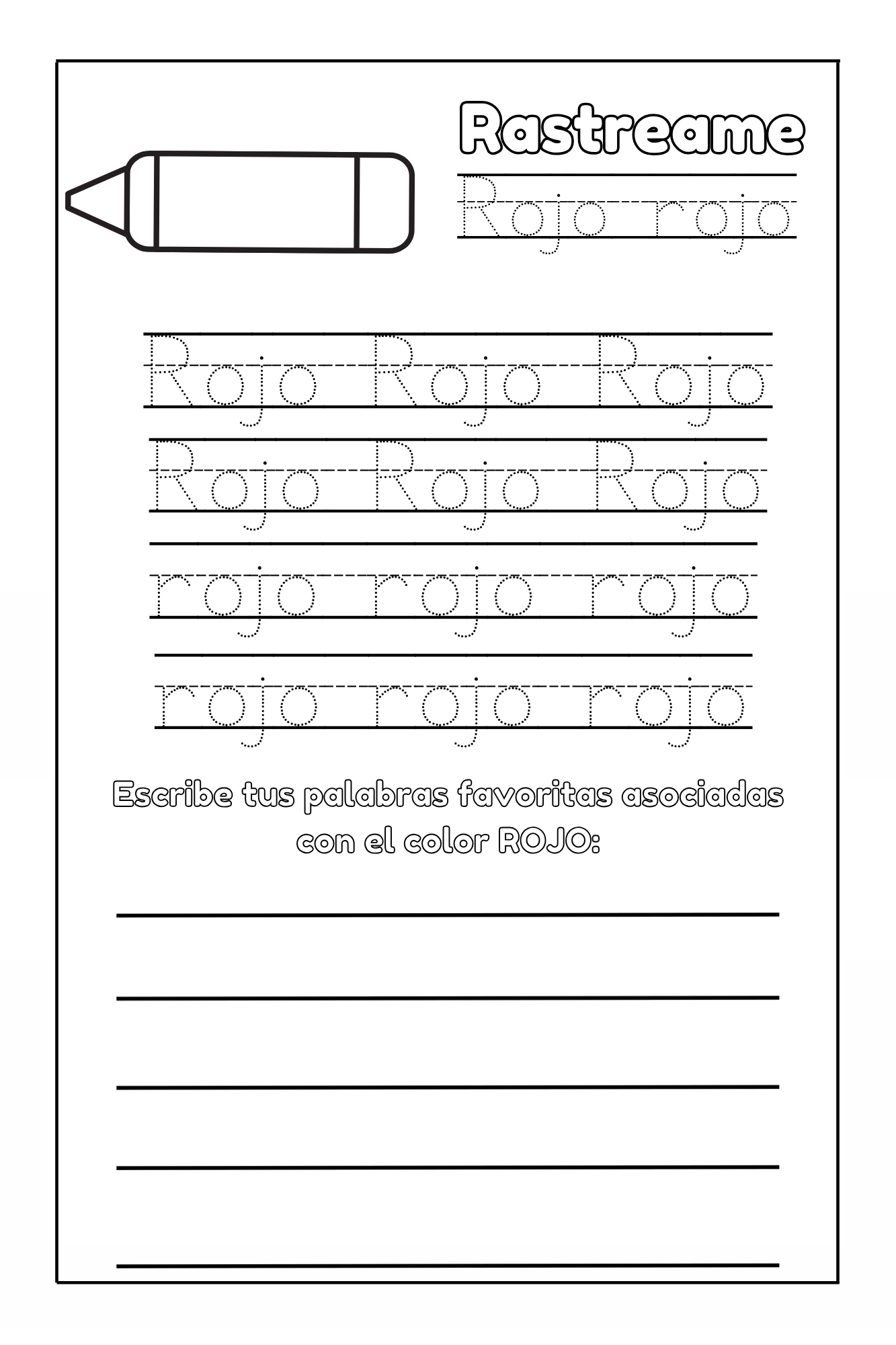 Preschool Essentials Trace Lines, Colors, Shapes, And Numbers Coloring Book: Spanish Version