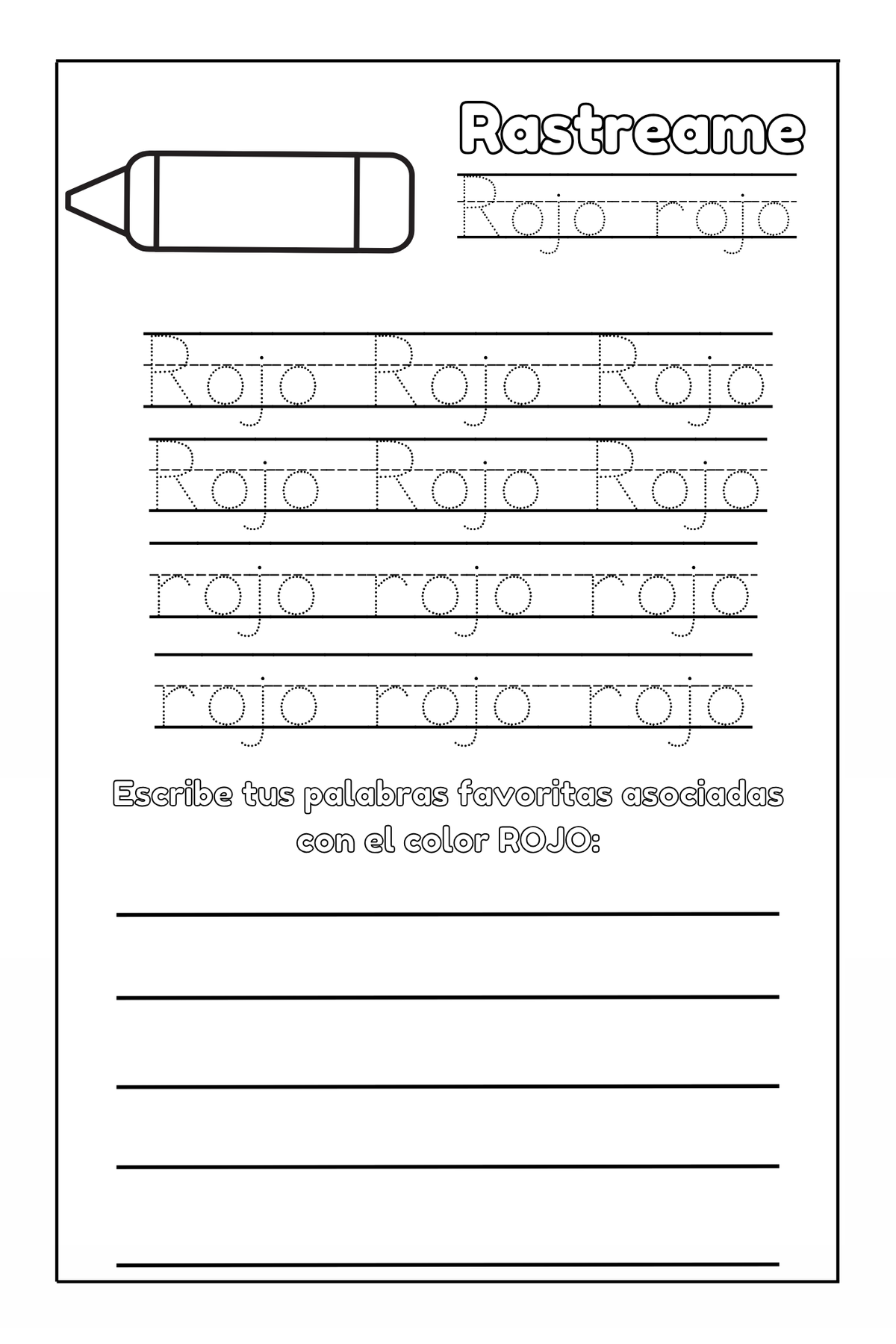 Preschool Essentials Trace Lines, Colors, Shapes, And Numbers Coloring Book: Spanish Version