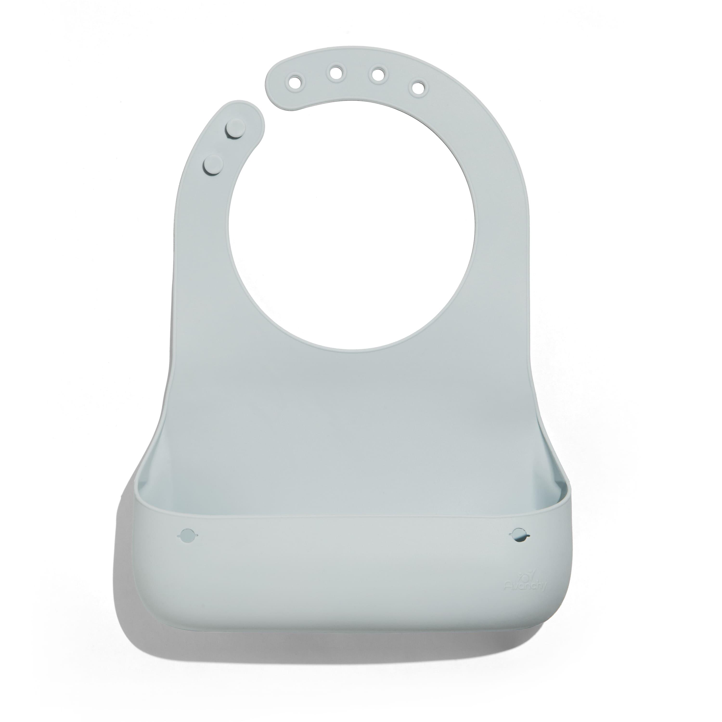 Avanchy Roll & Go Silicone Bibs For Babies + Spoon