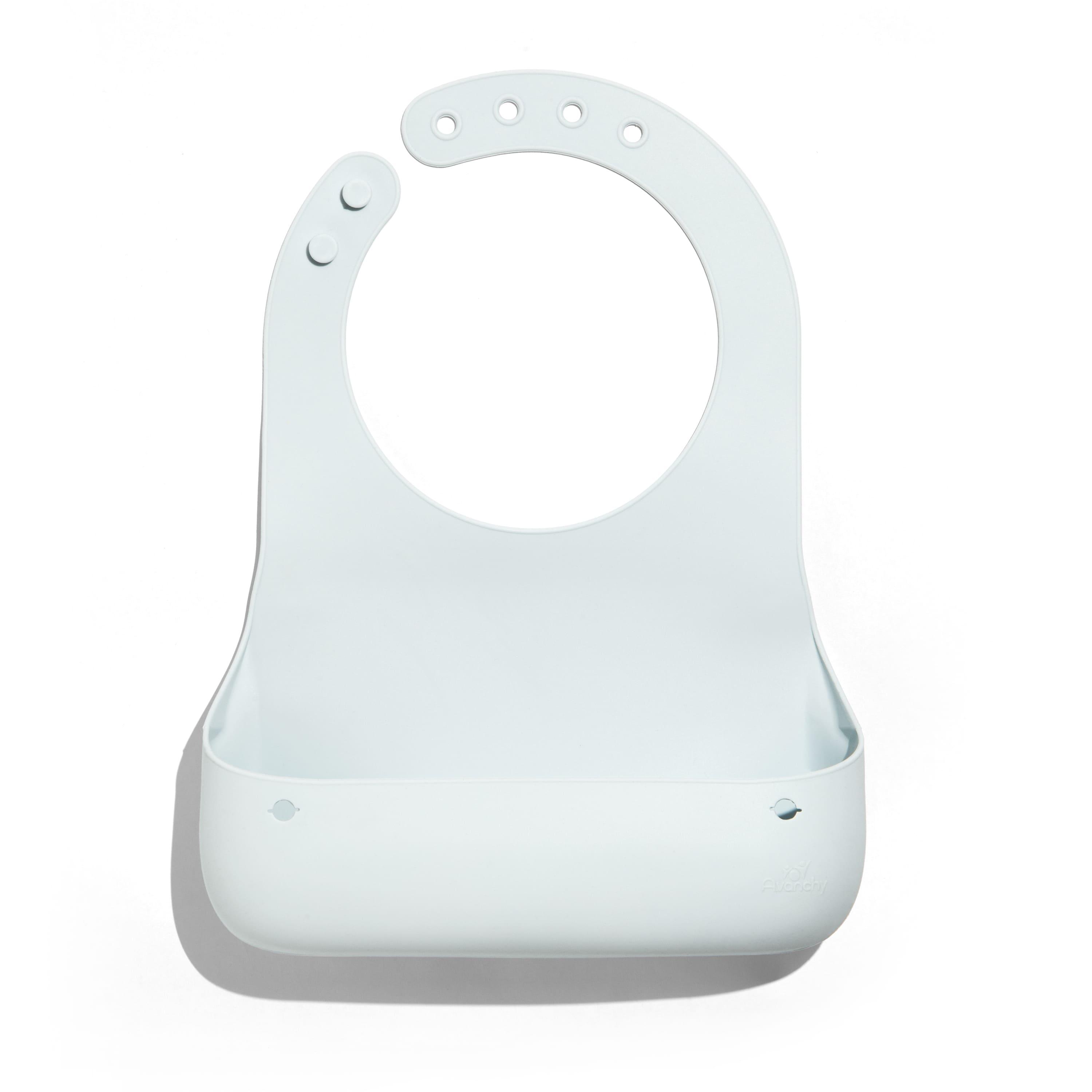 Avanchy Roll & Go Silicone Bibs For Babies + Spoon