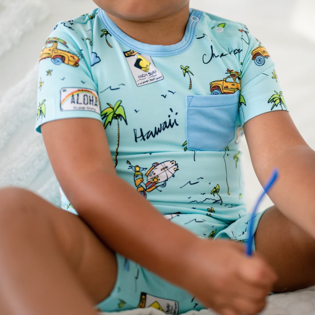 We Go Holoholo Shortie Bamboo Romper