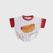 Short Sleeve Romper | Hot Dog
