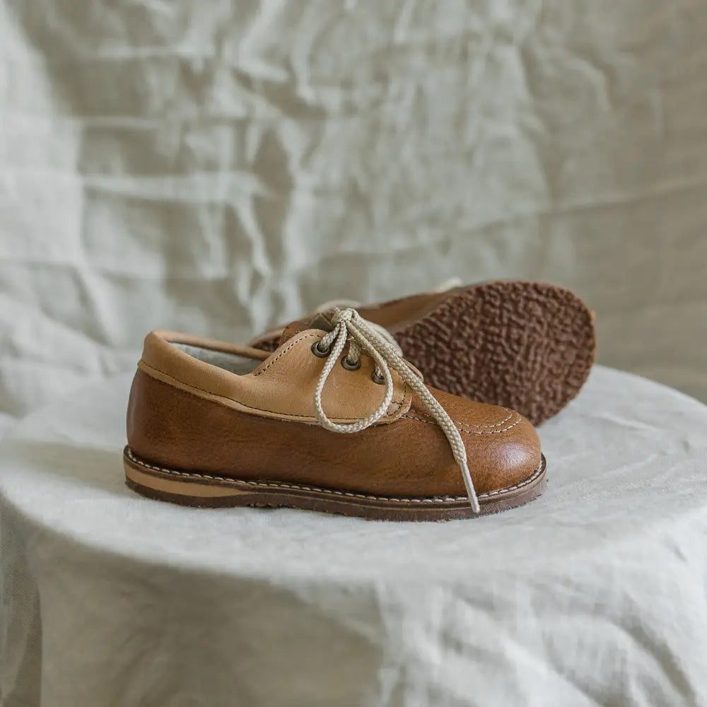 Rory Boat Shoe - Tan/cognac