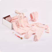 Emilia | Baby Girls Pink Babysuit Gift Set (4)