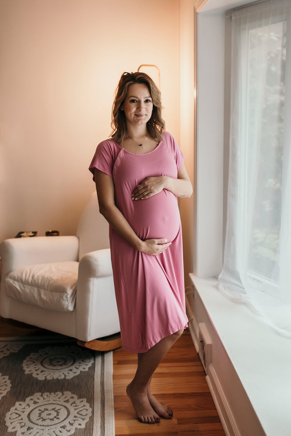 Rose Mommy Labor And Delivery Nursing Hoospital Gown