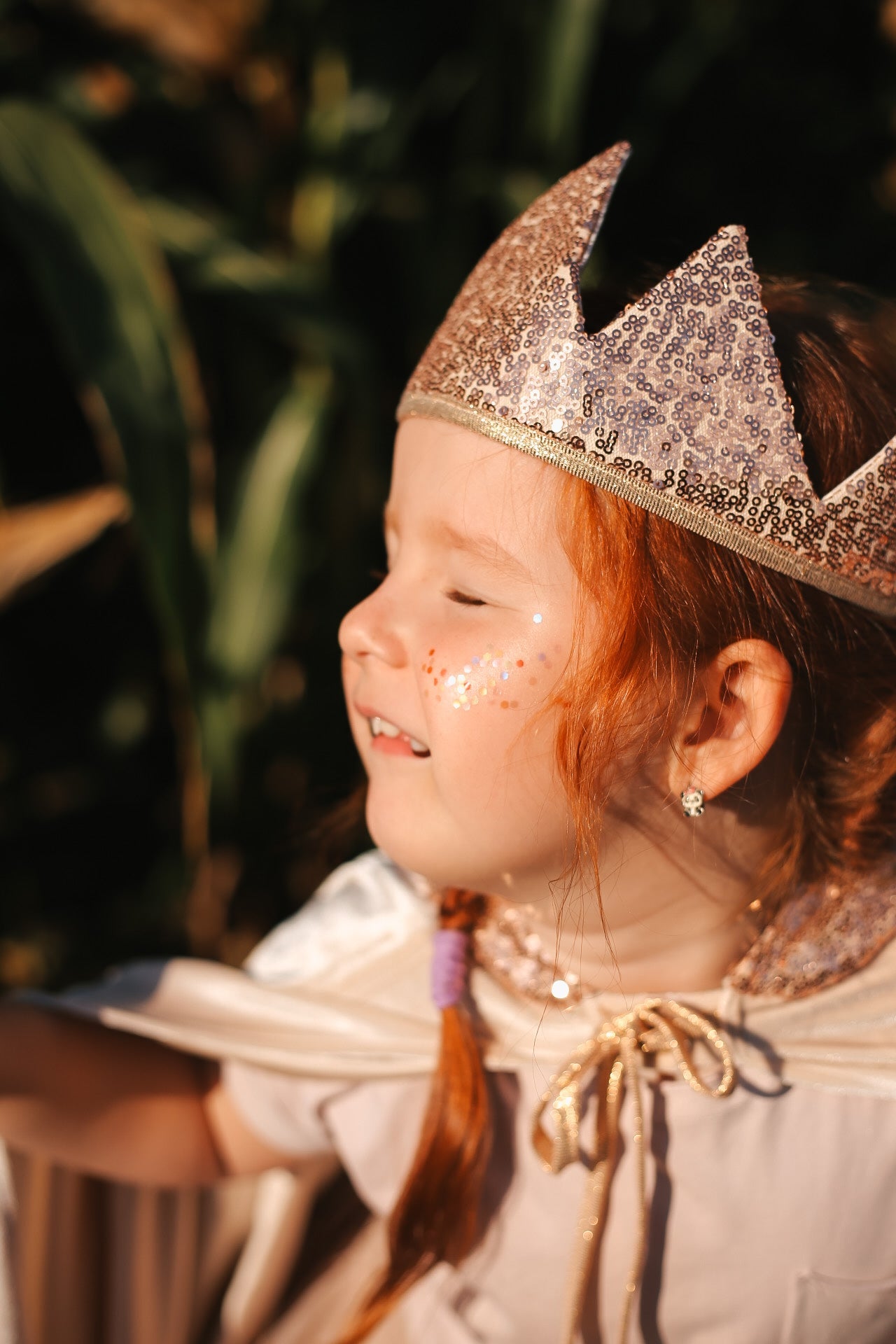 rose Gold Sequins Crown