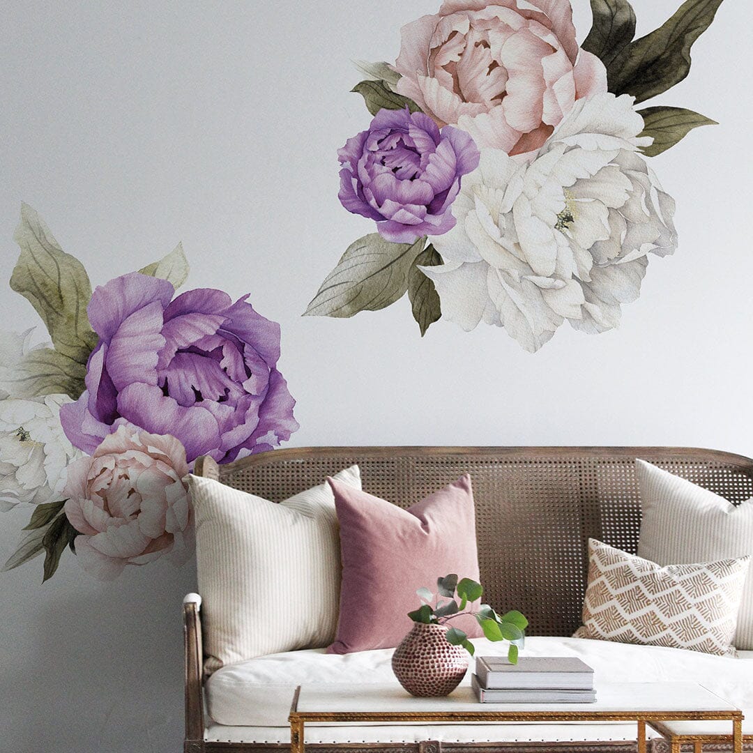 Royal Bliss Peonies Wall Decals