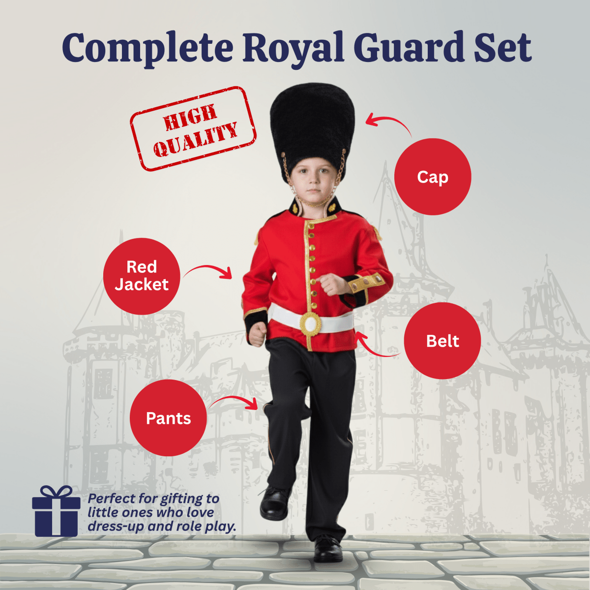 Royal Guard Dress Up Set - Kids