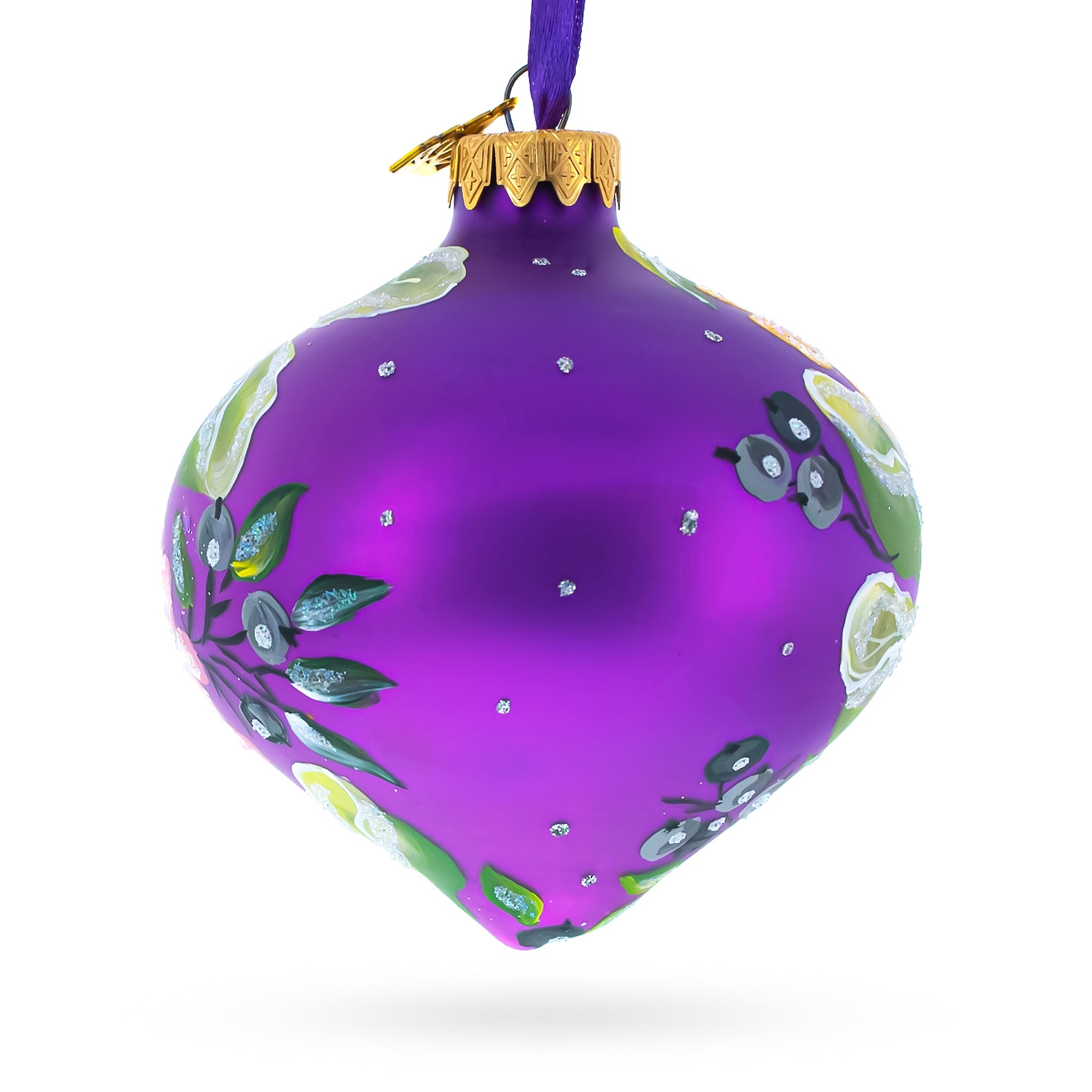 Birds Singing Extravaganza Glass Onion Finial Christmas Ornament