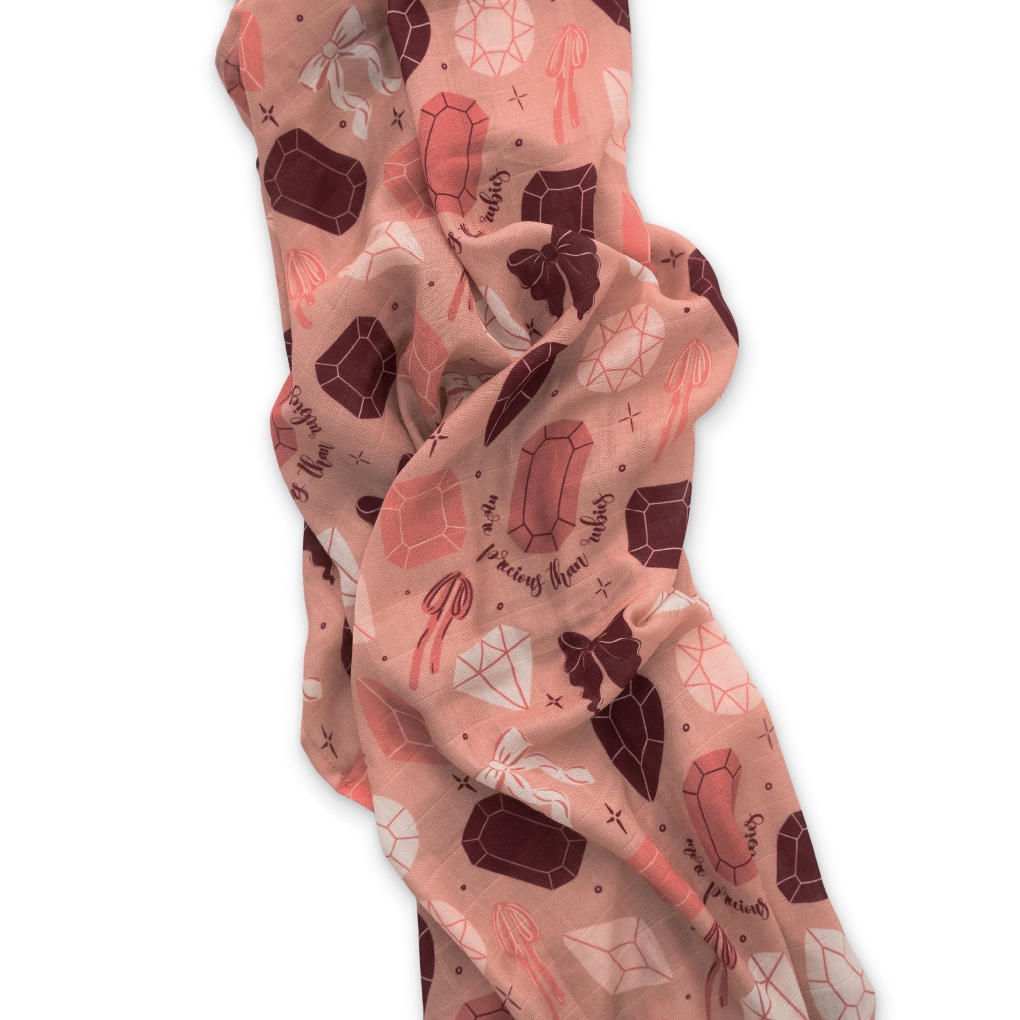 Rubies Muslin Swaddle Blanket