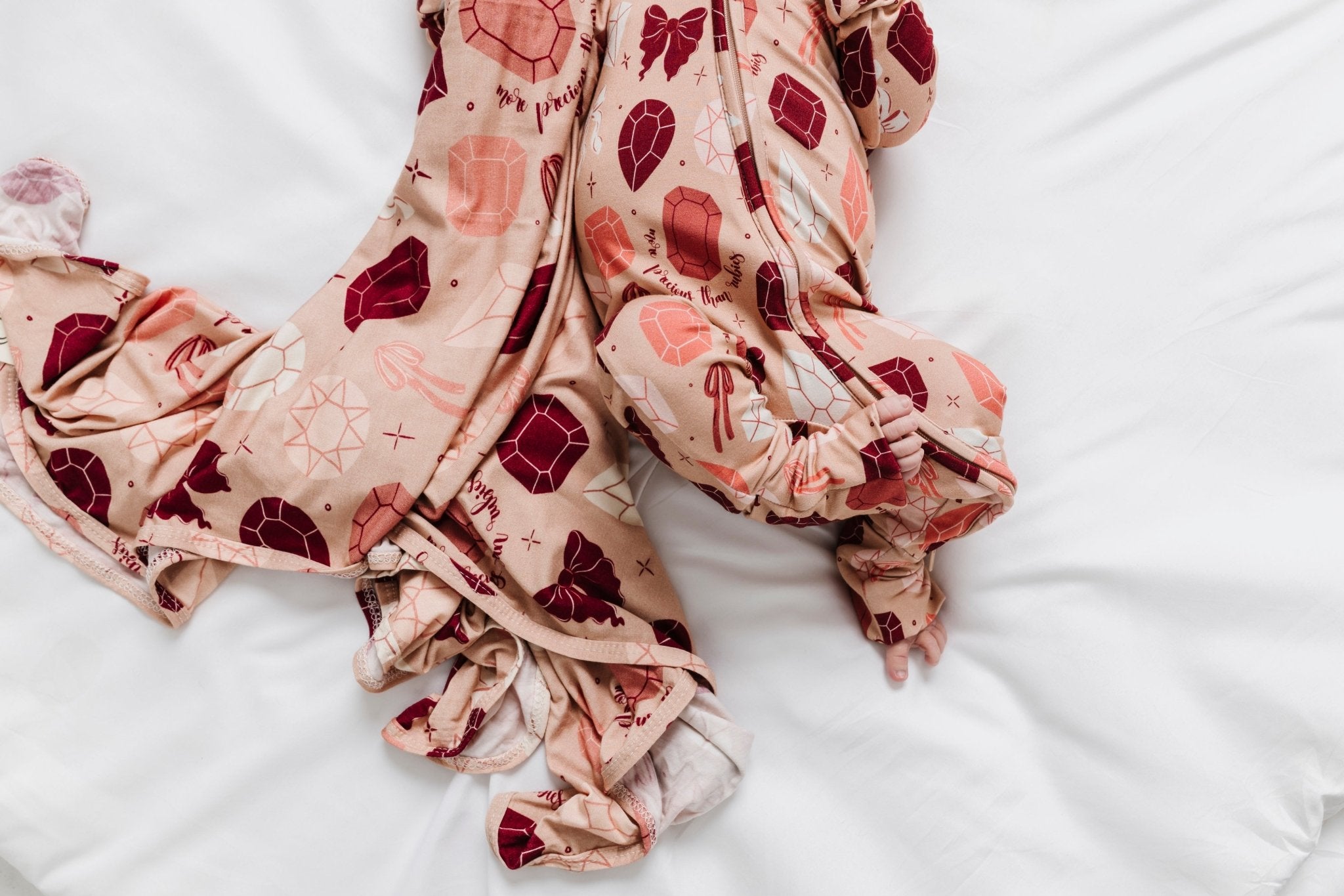 Rubies Stretch Swaddle Blanket