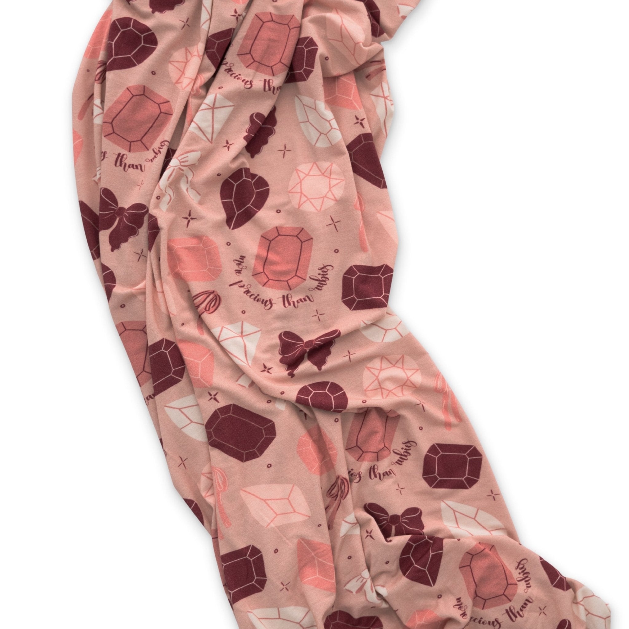 Rubies Stretch Swaddle Blanket