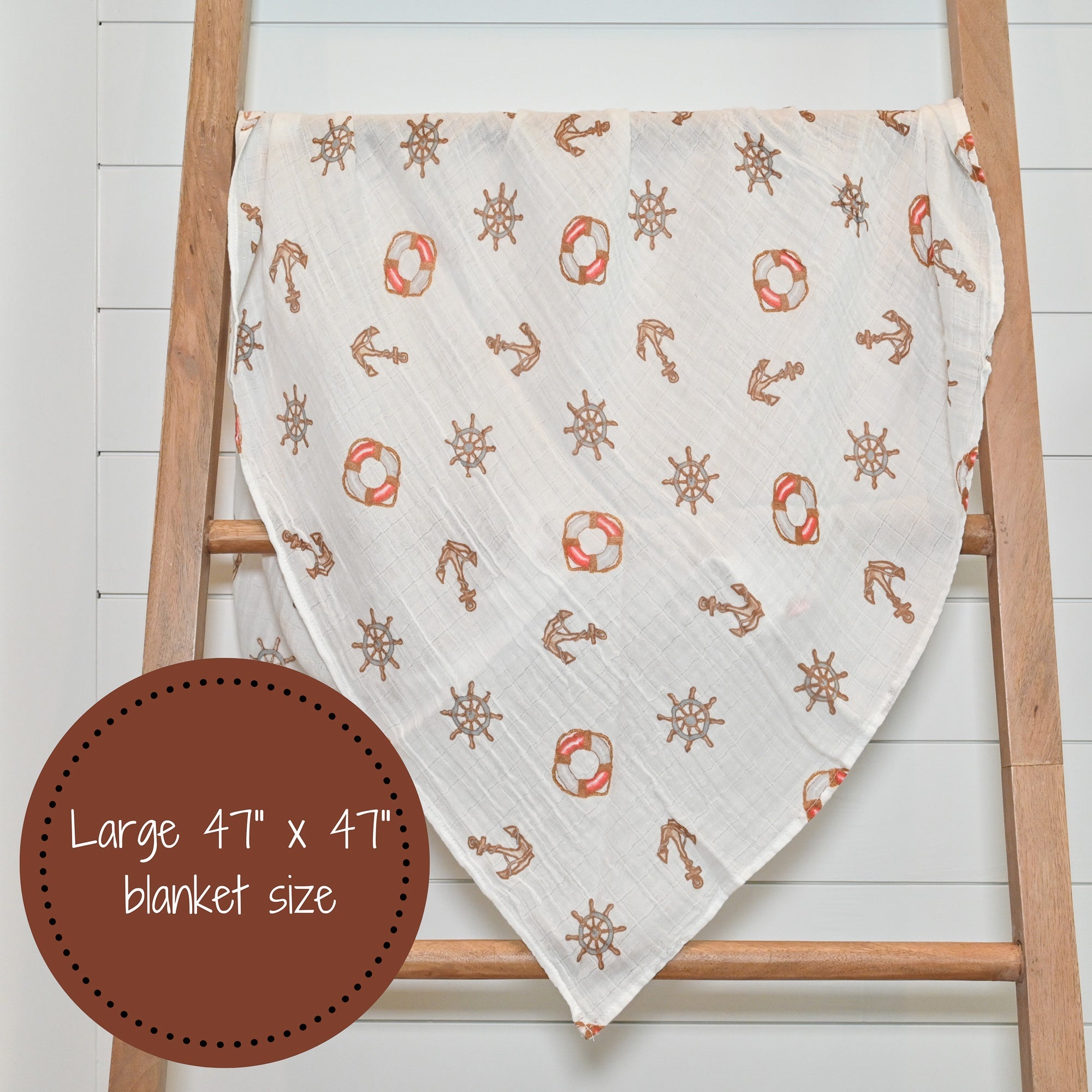 Ships Ahoy Swaddle Blanket