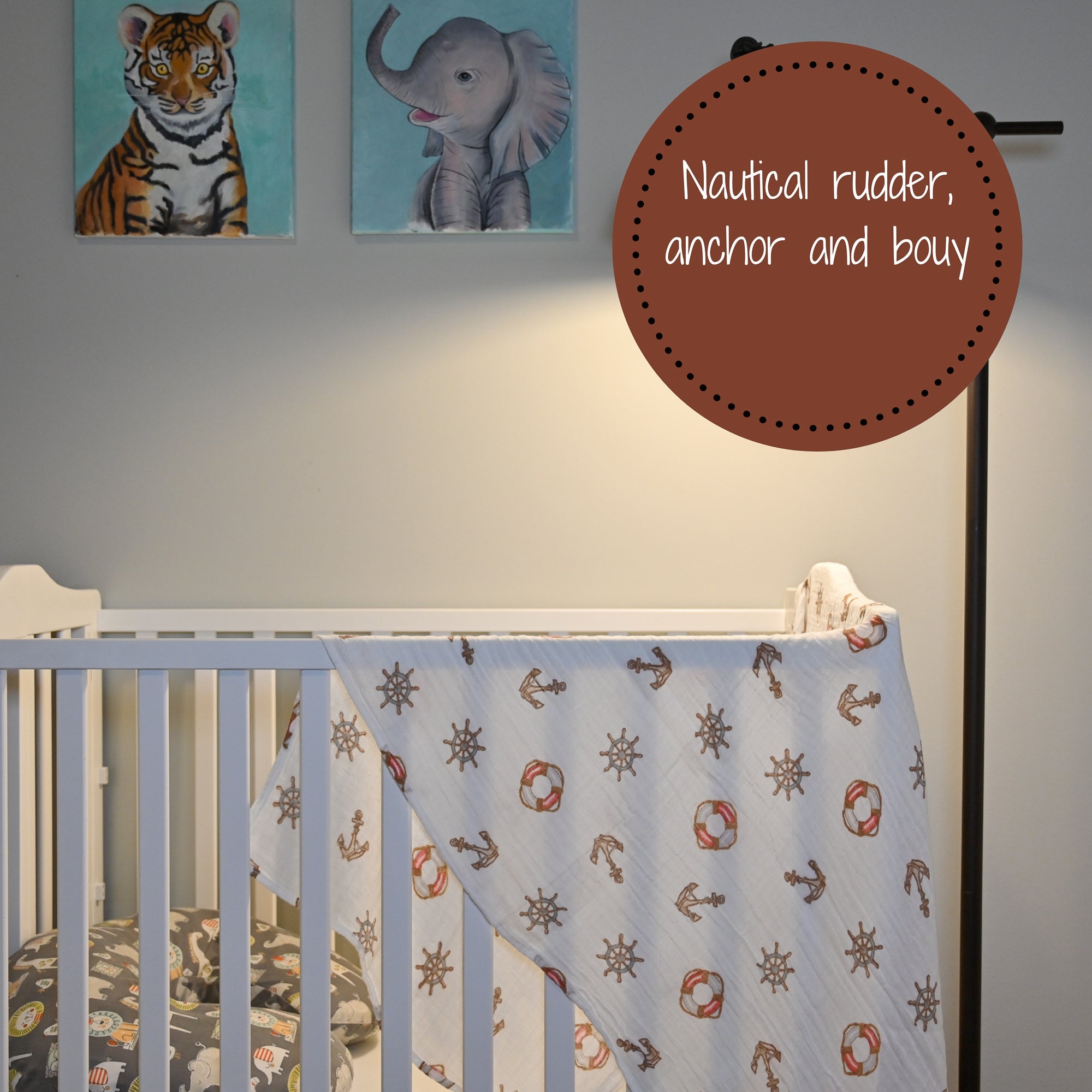 Ships Ahoy Swaddle Blanket