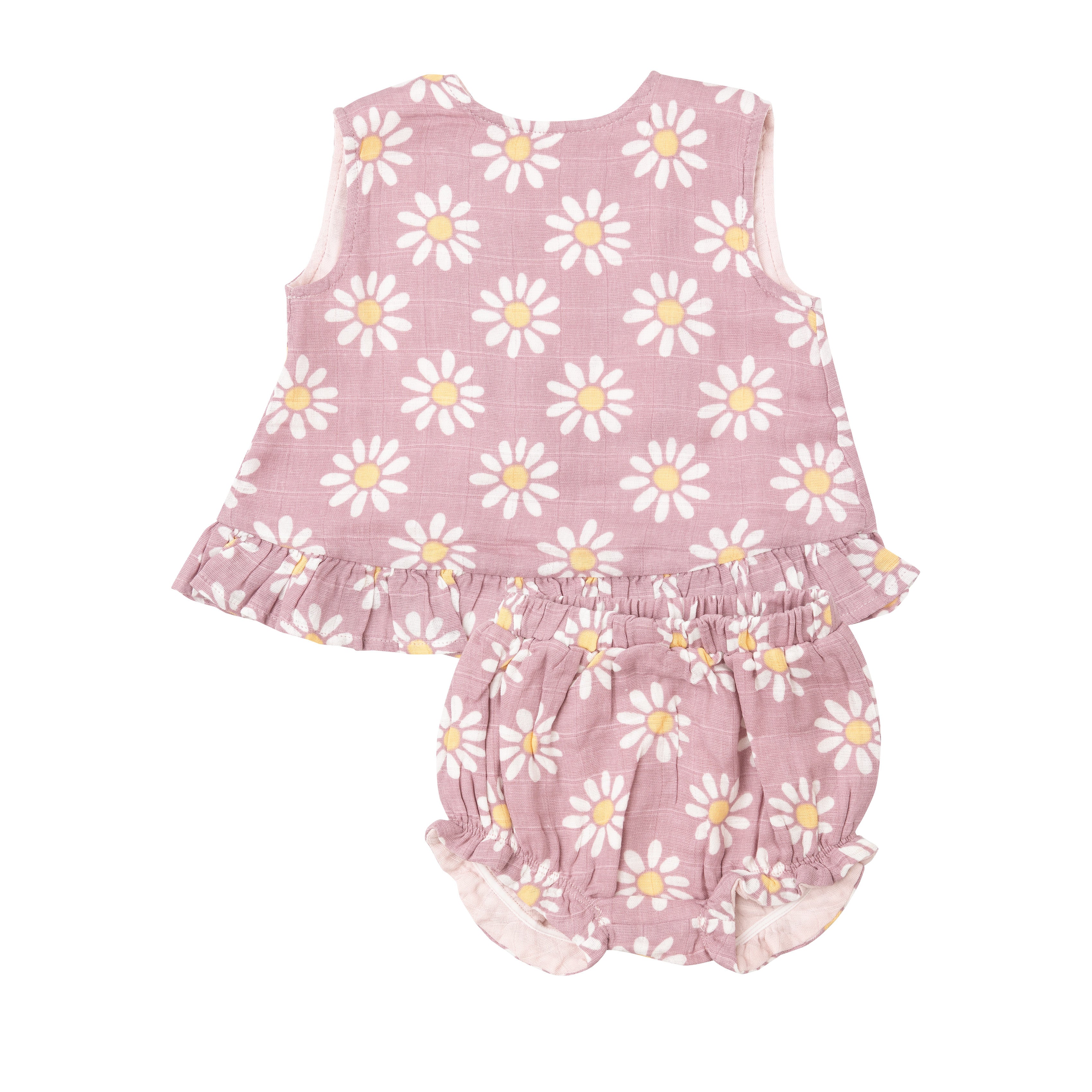 Ruffle Back Top & Bloomer - Mod Daisy