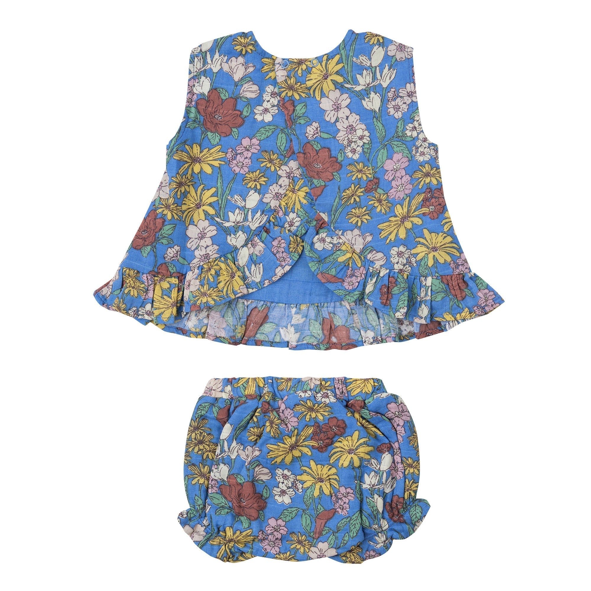 Ruffle Back Top & Bloomer - Wild Daisies