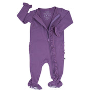 Ruffle Footie - Grape Jelly