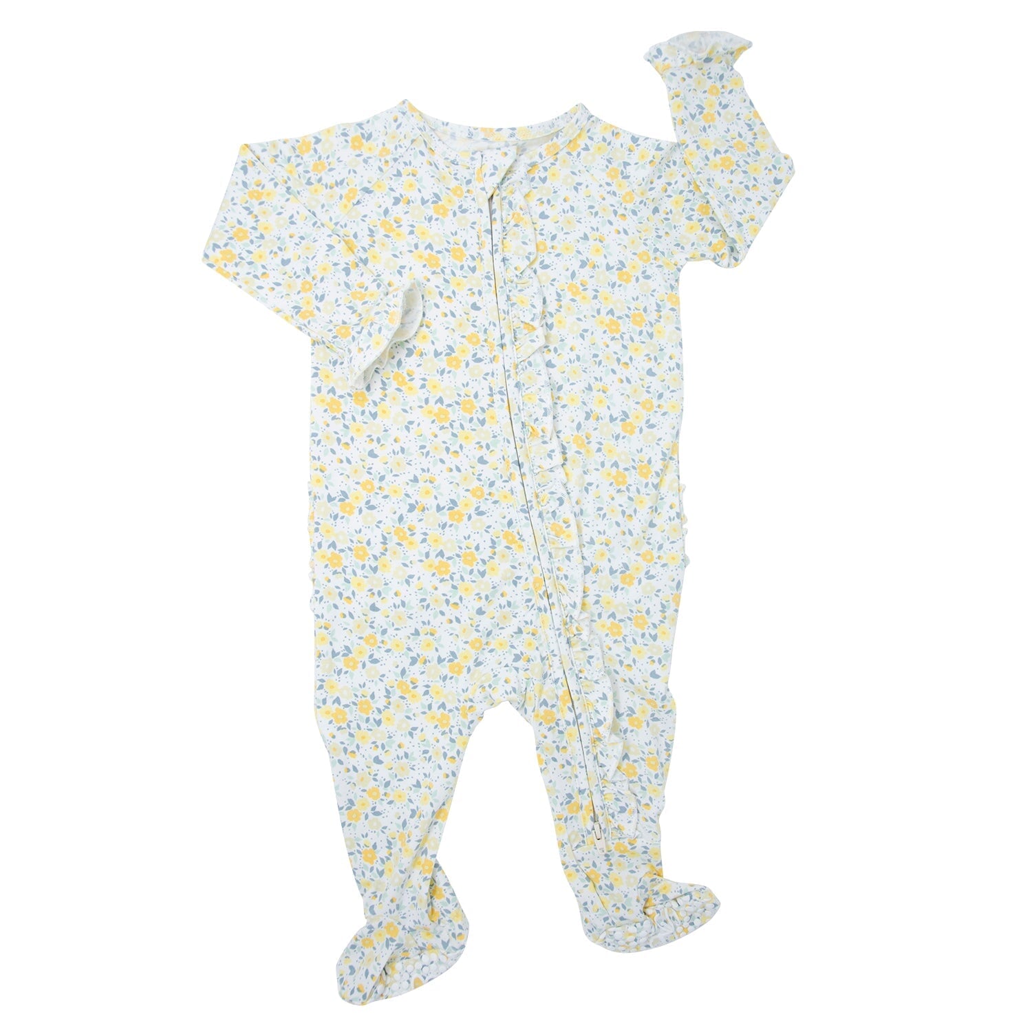 Ruffle Footie - Golden Sage