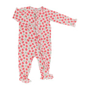 Ruffle Footie - Strawberry Basil