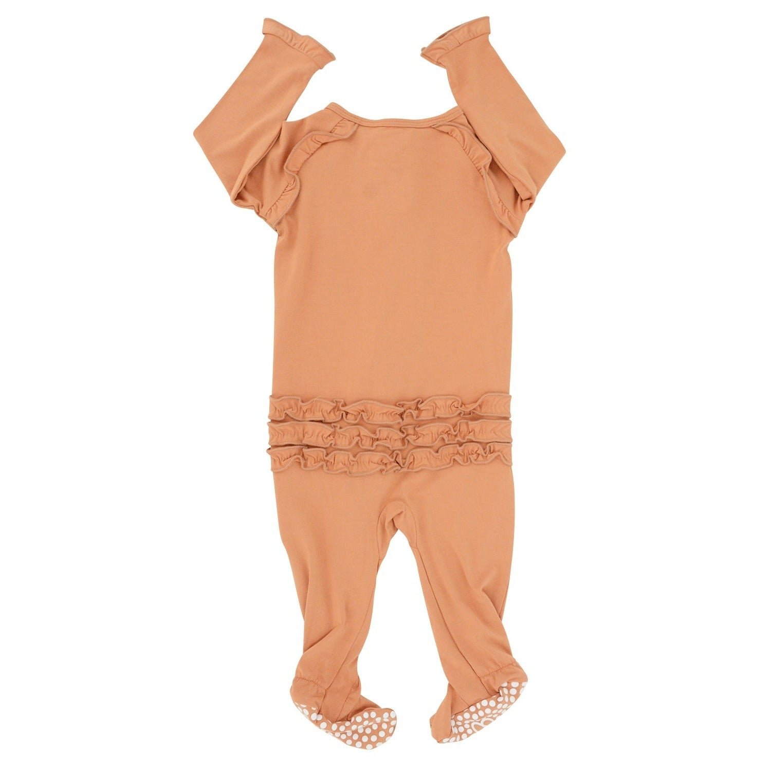 Ruffle Footie - Pumpkin Spice