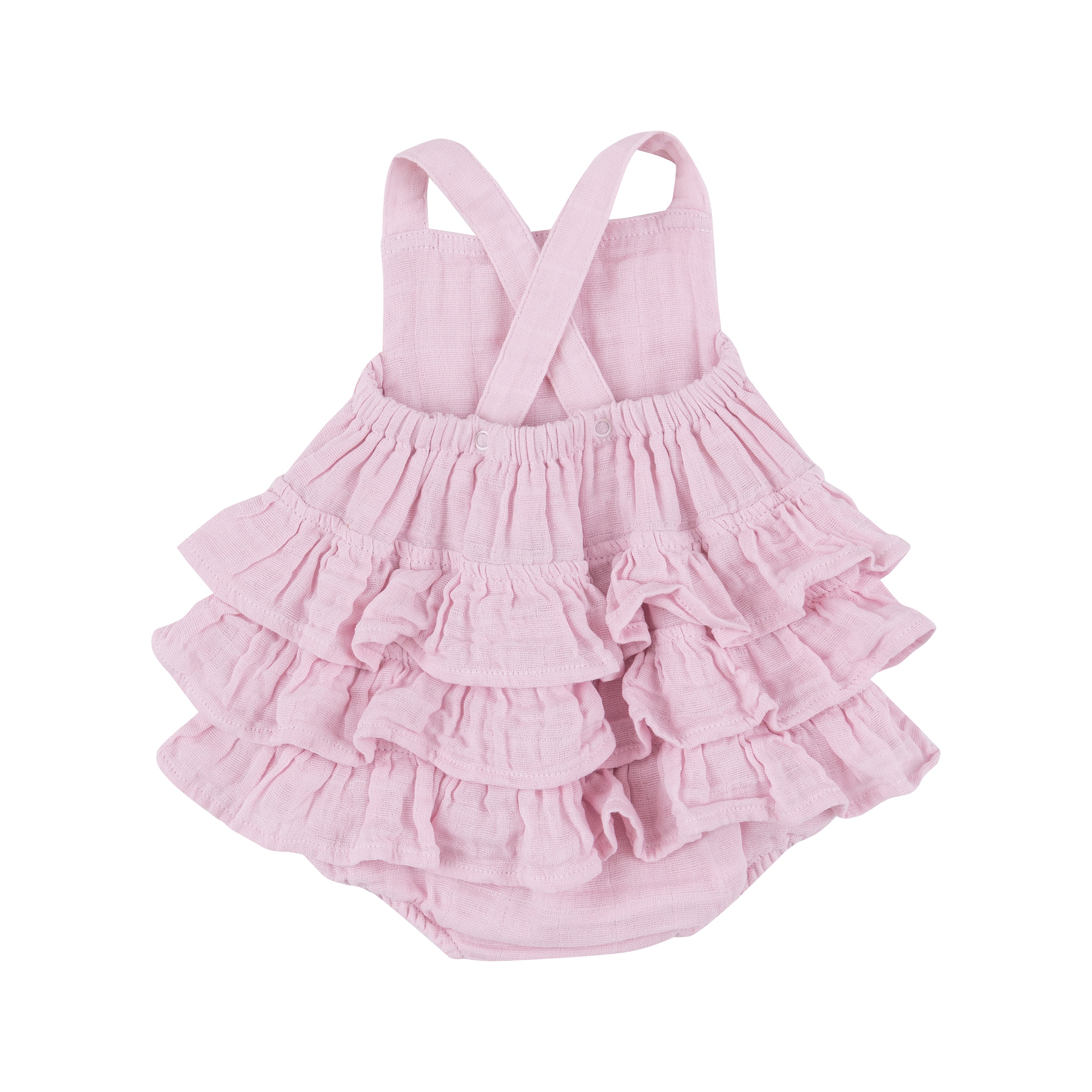 Ruffle Sunsuit - Ballet Solid Muslin