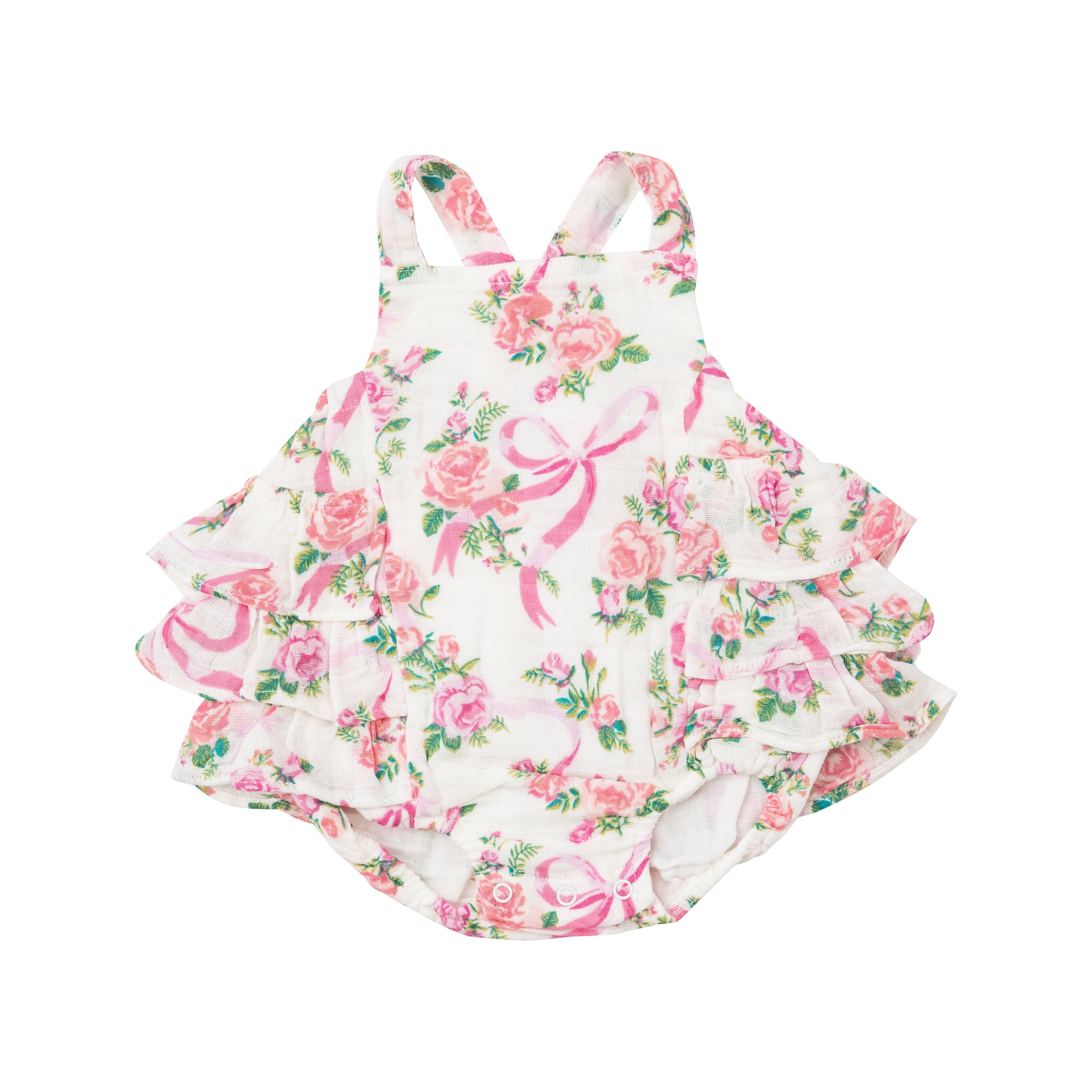 Ruffle Sunsuit - Coquette Bows