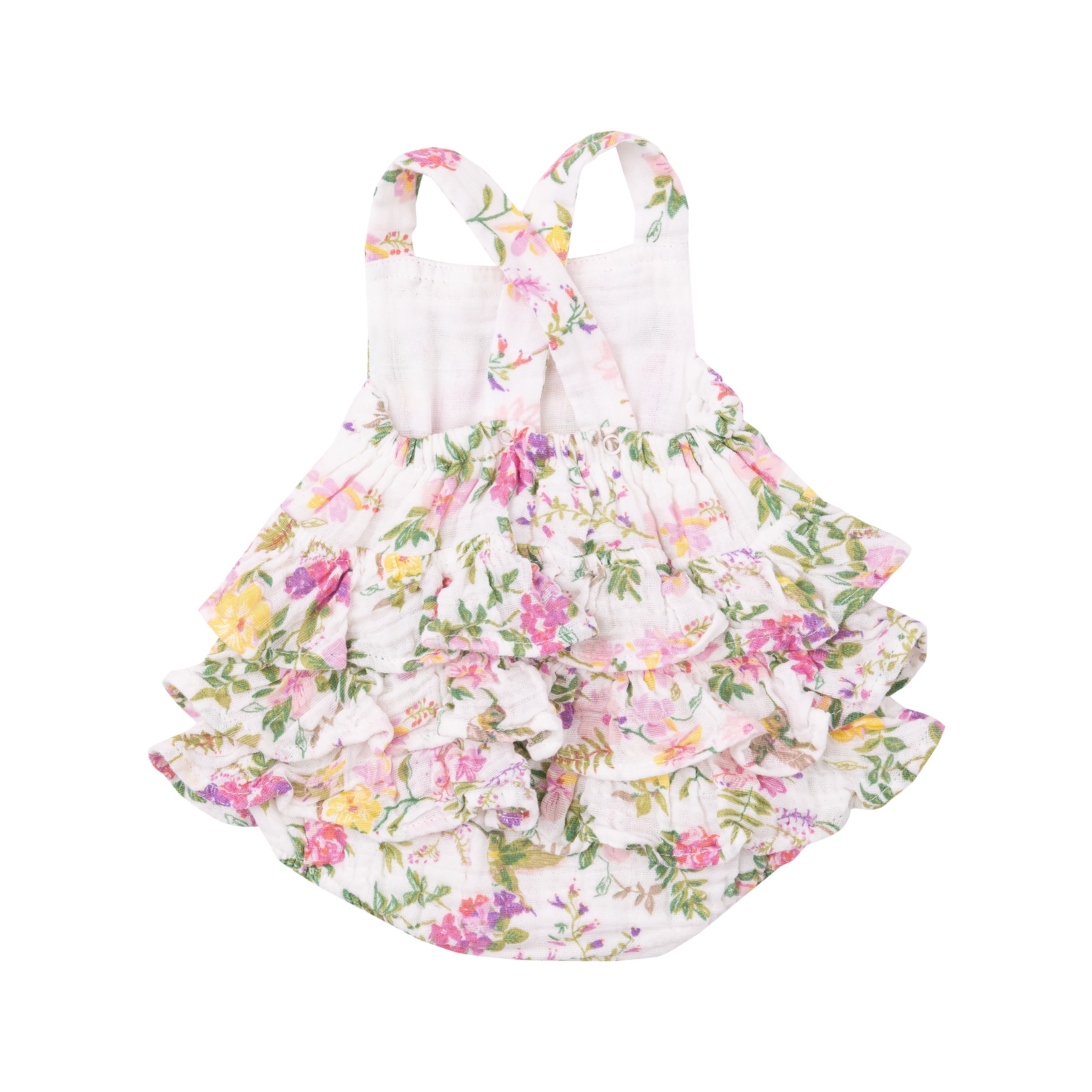 Ruffle Sunsuit - Cute Hummingbirds